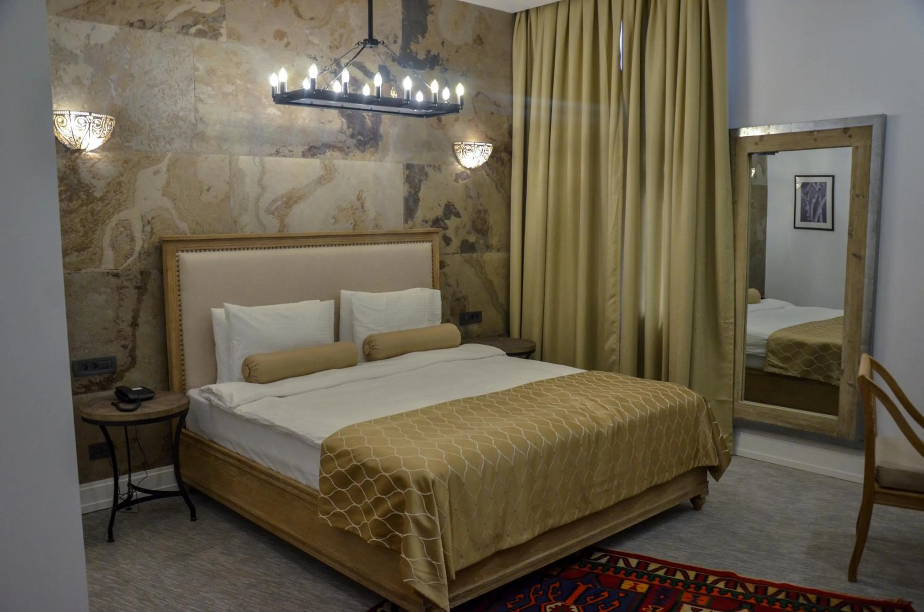 Bed in Shirvanshah Hotel