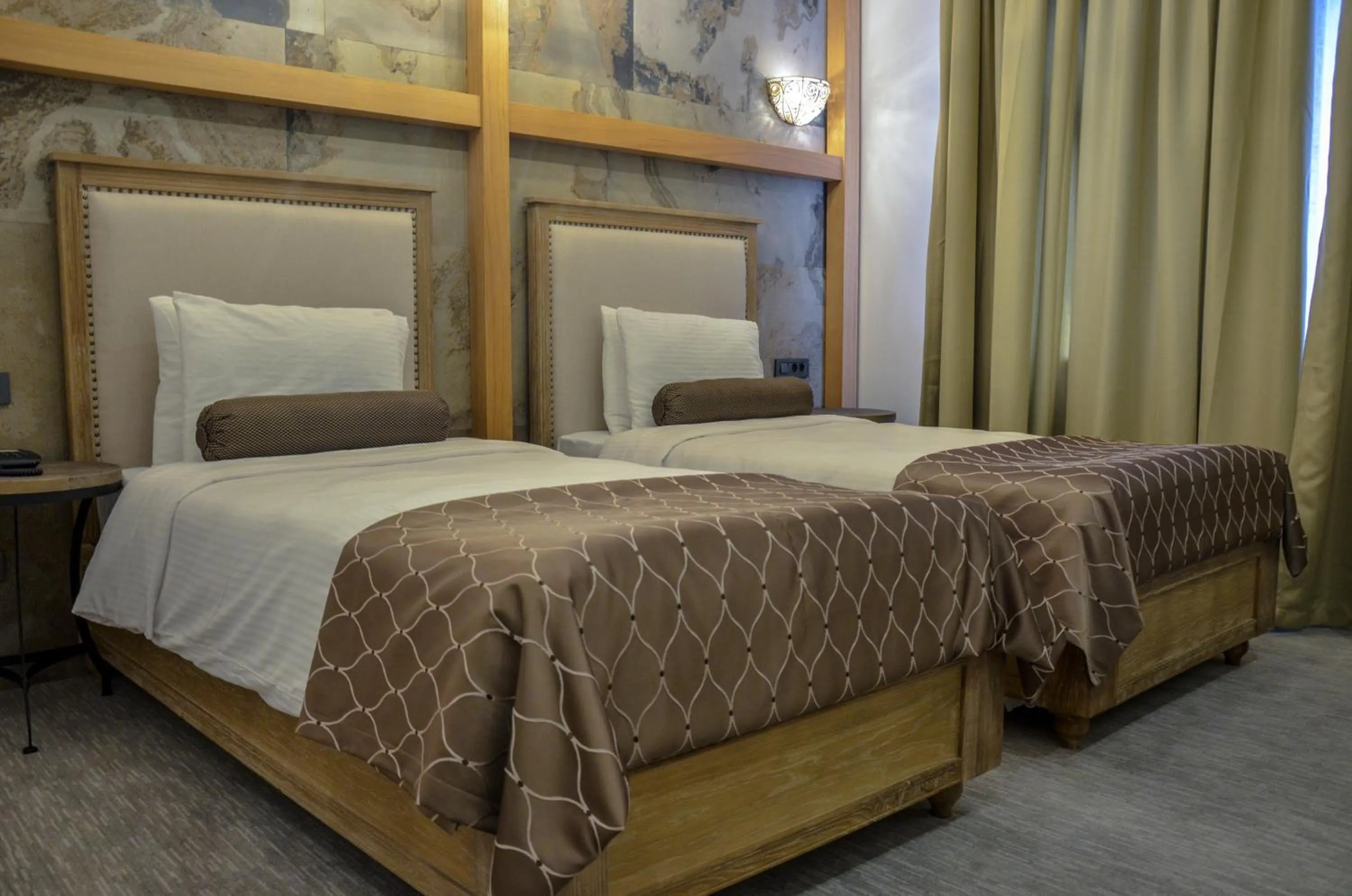 Bed in Shirvanshah Hotel