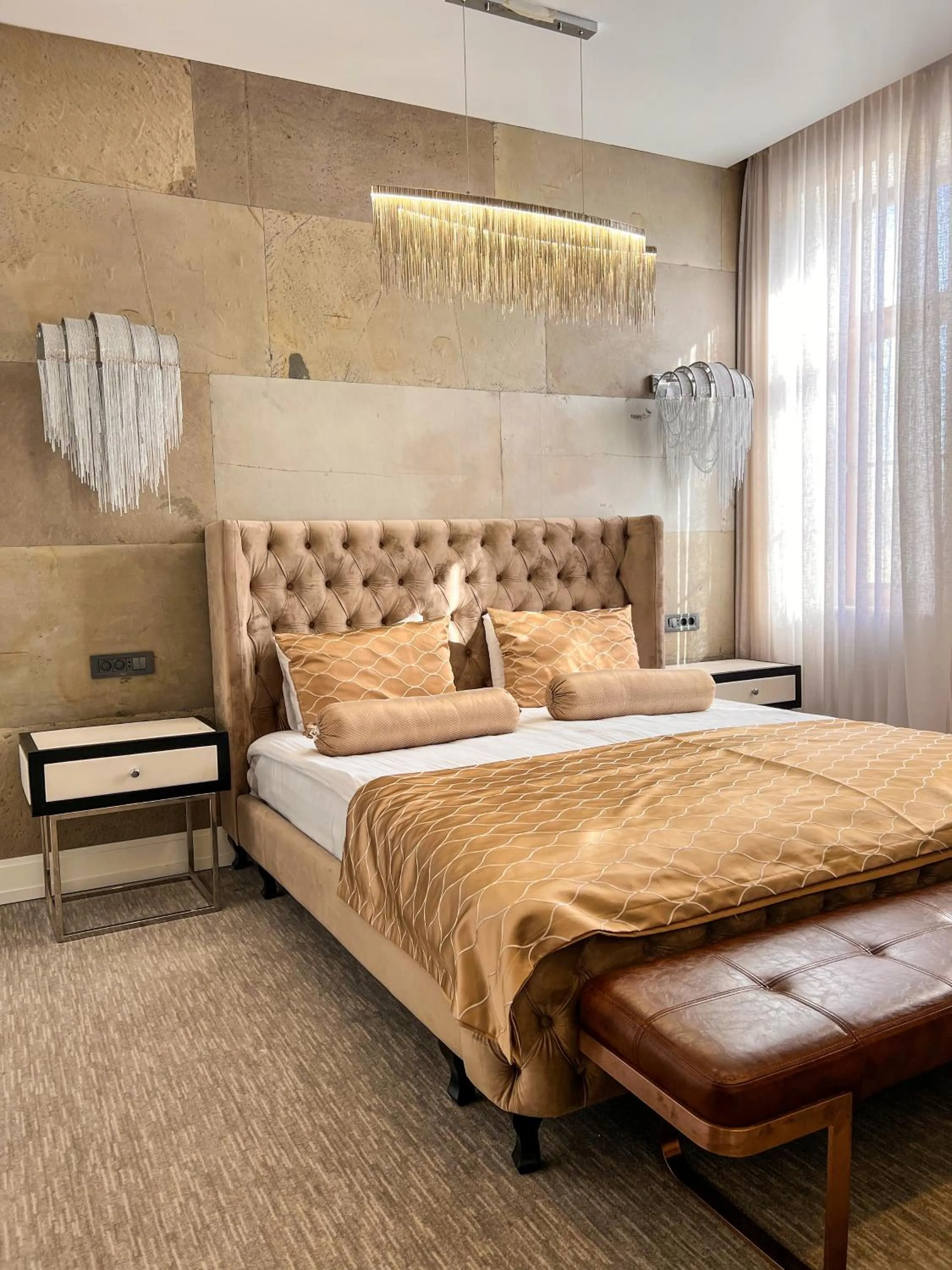 Bed in Shirvanshah Hotel