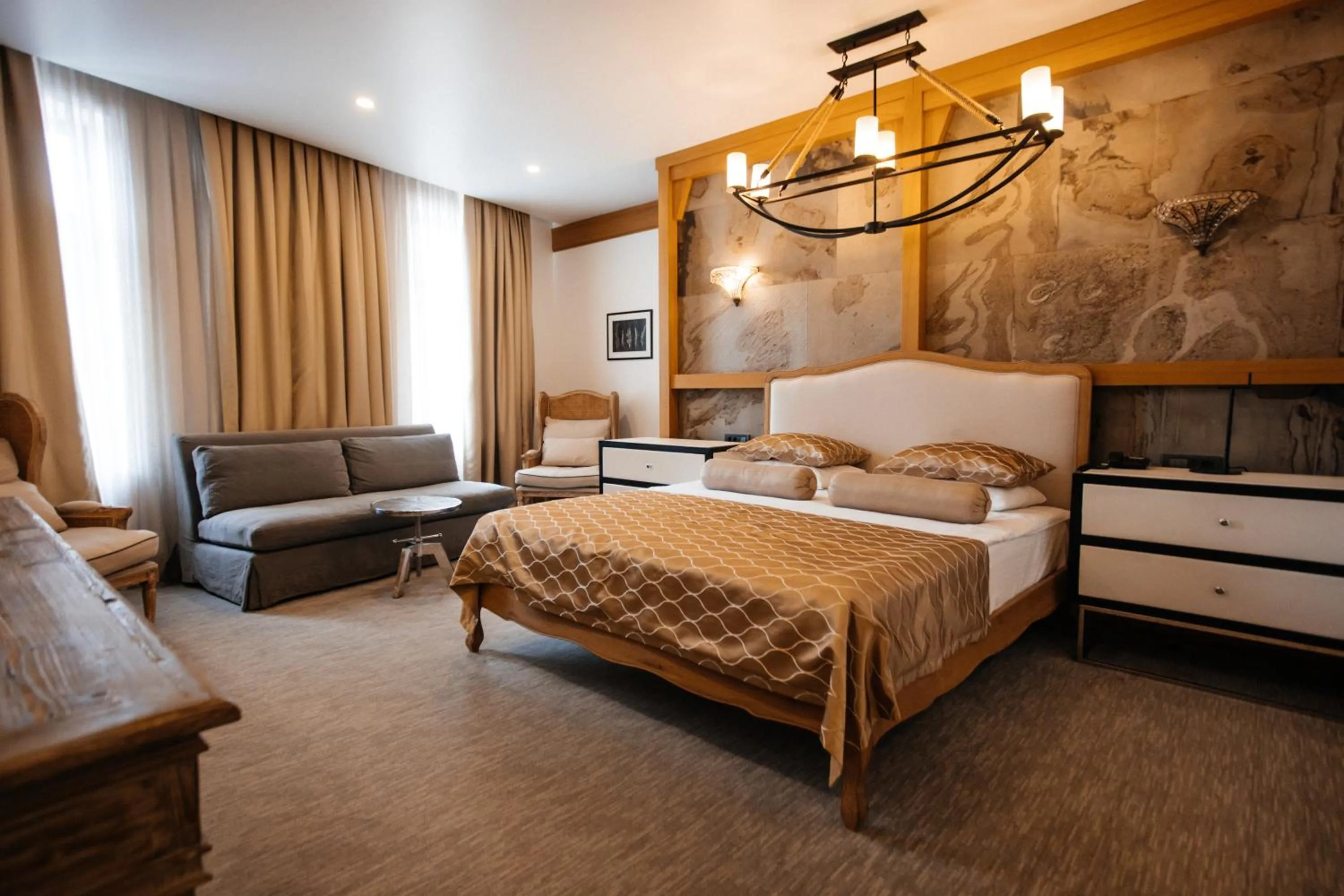 Bed in Shirvanshah Hotel