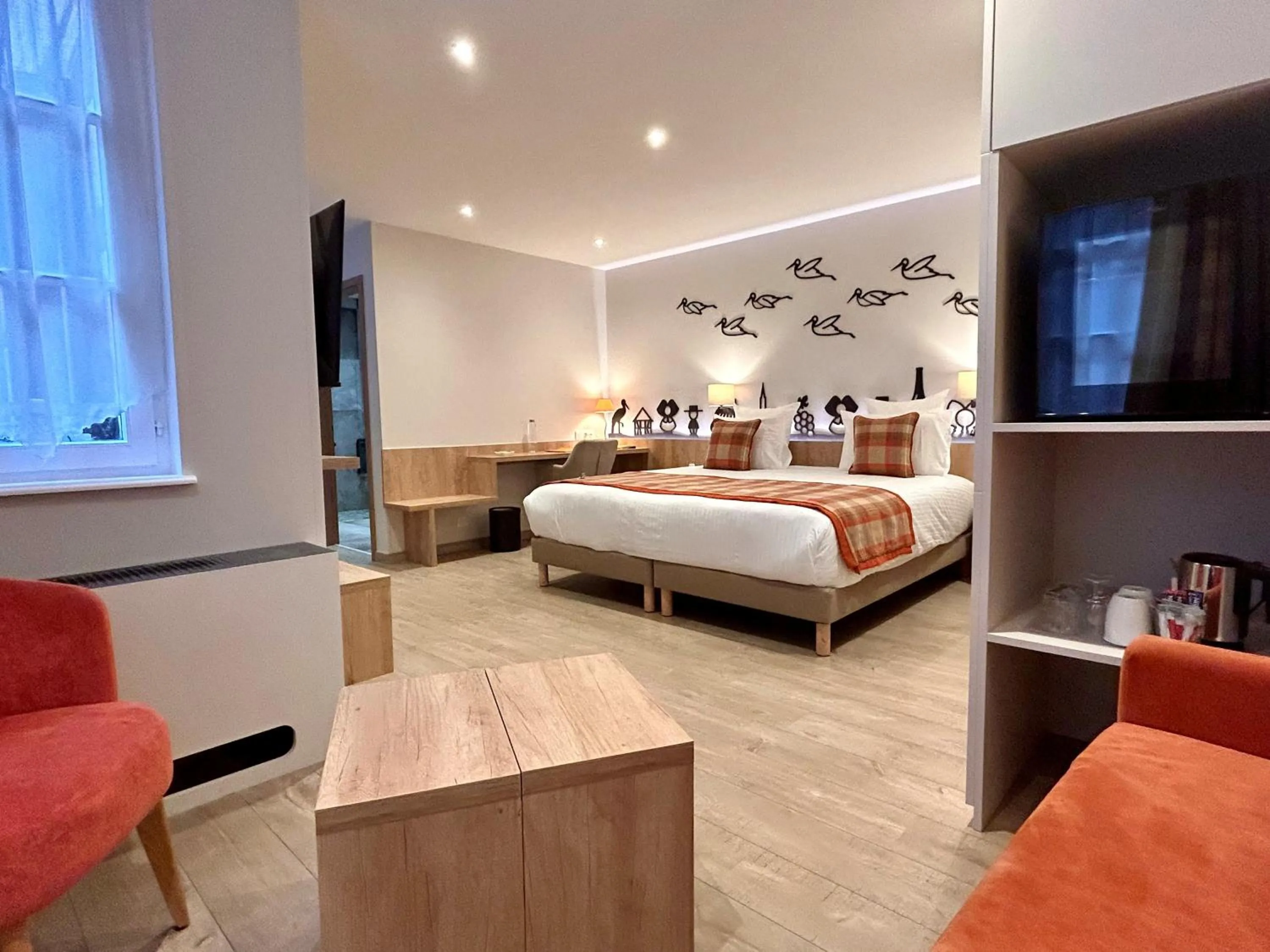 Bed in Hotel Beaucour