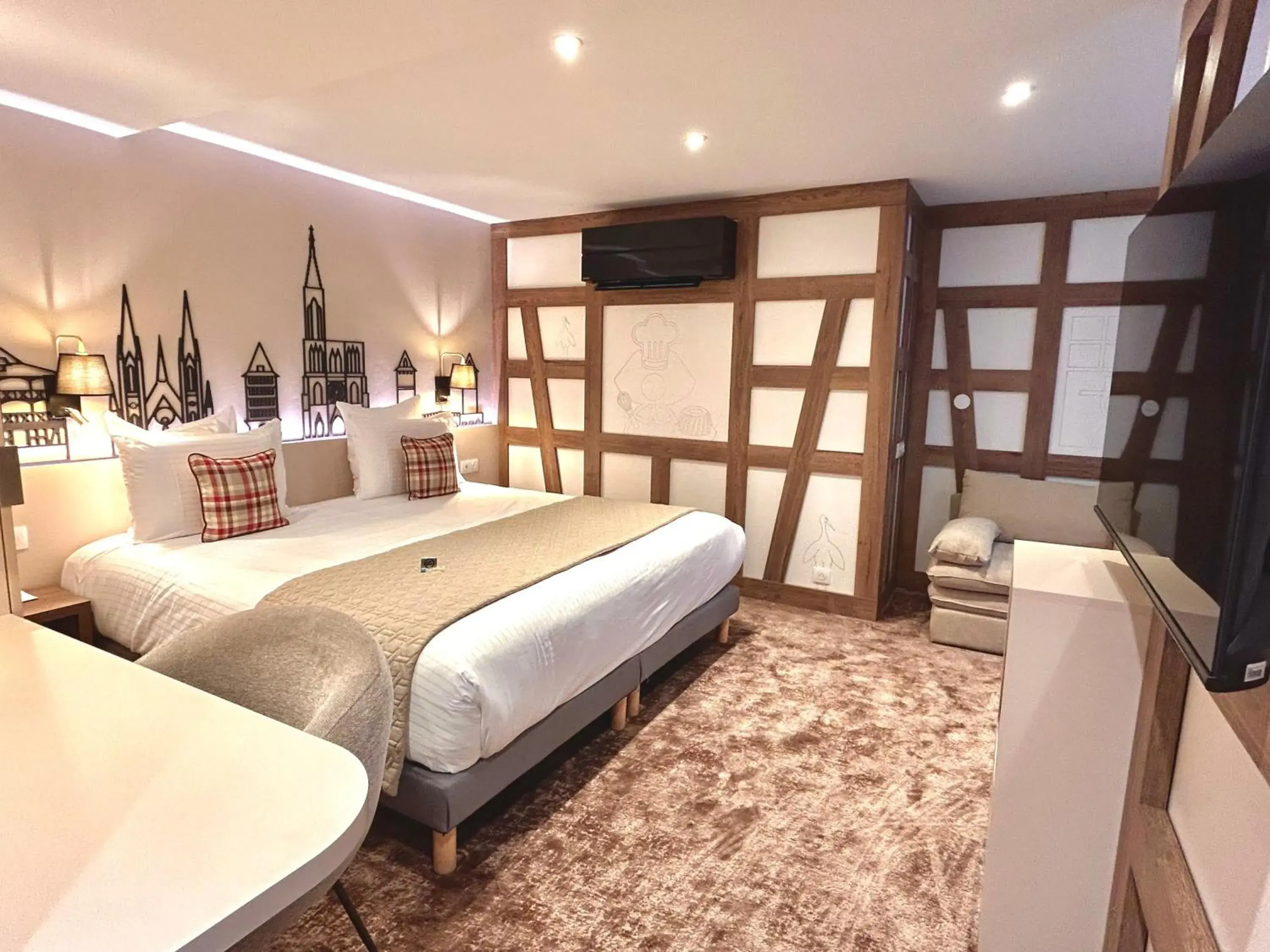 Bed in Hotel Beaucour Bed in Hotel Beaucour