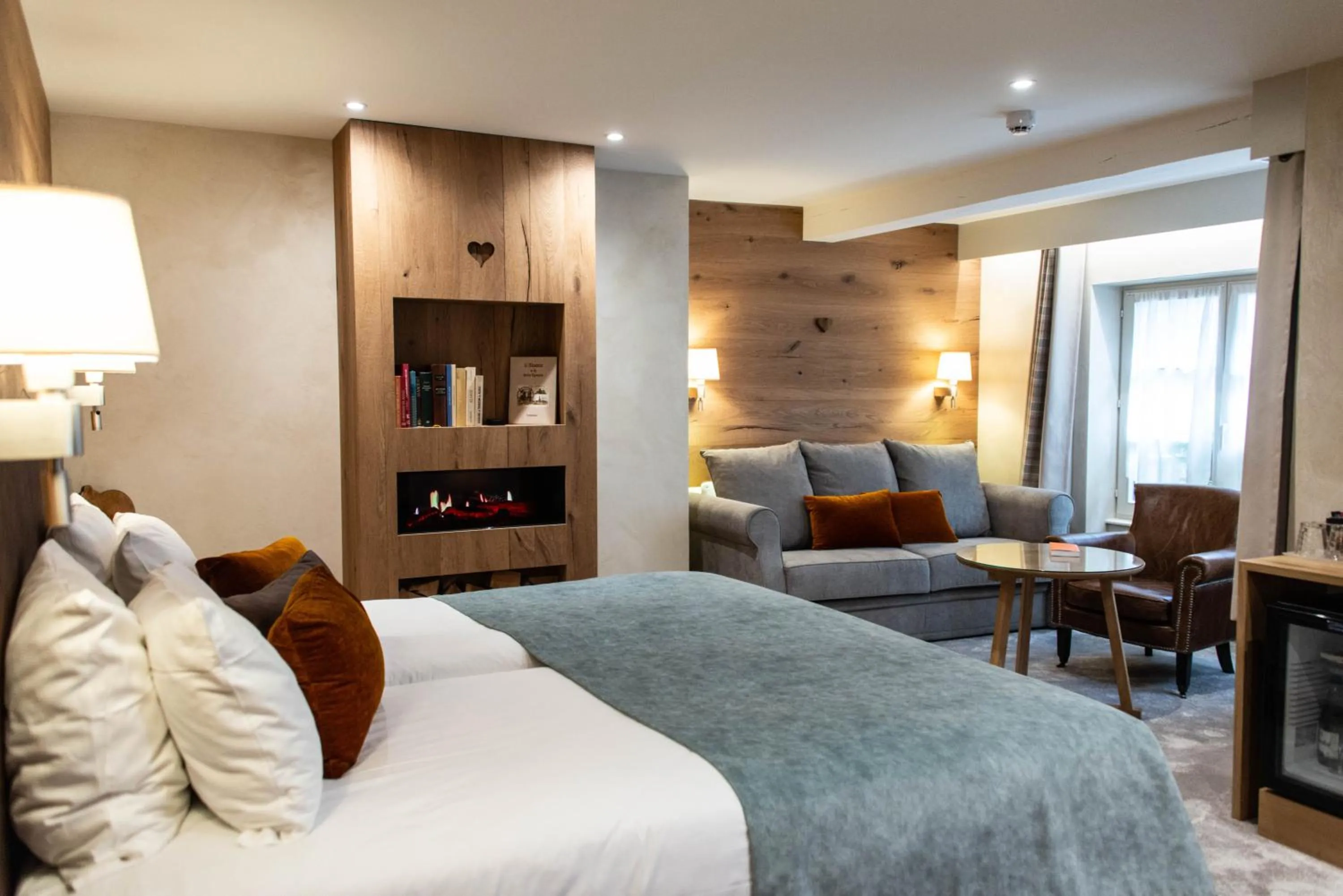 Bed in Hotel Beaucour