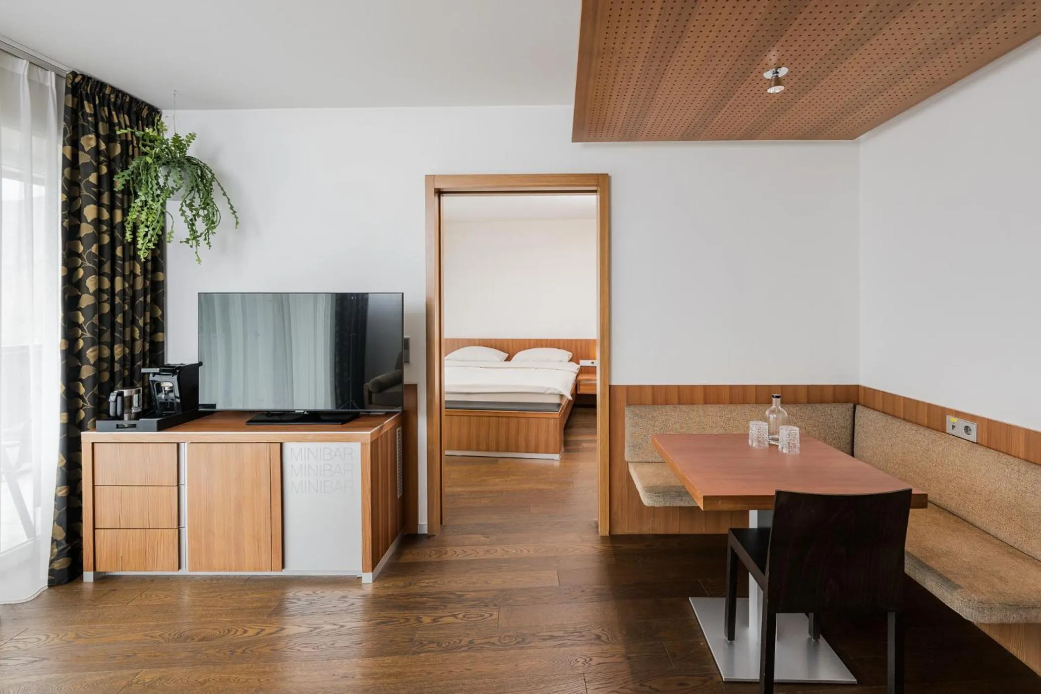 Living room, Bed in Lindenhof Pure Luxury & Spa DolceVita Resort