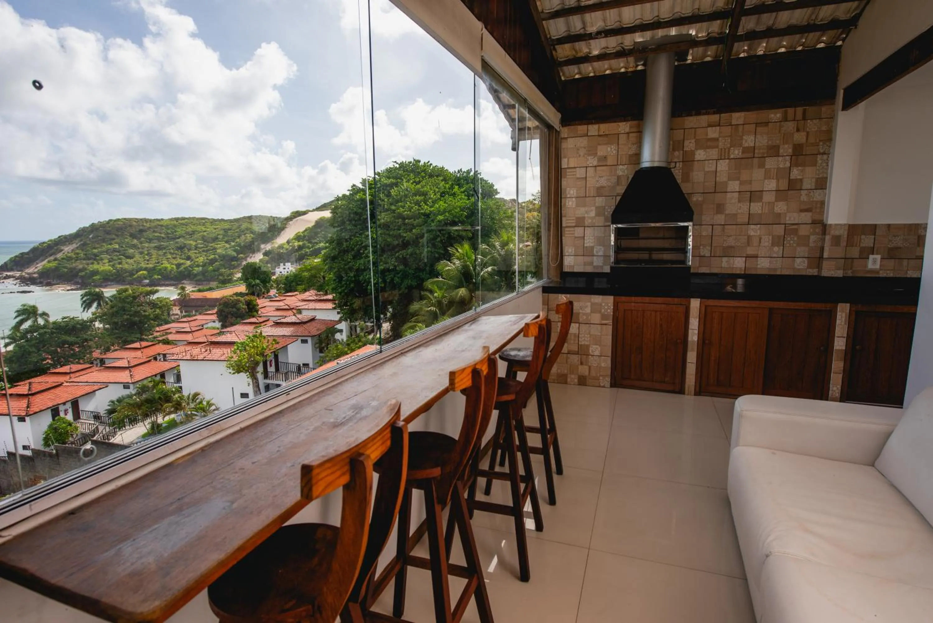 Natural landscape in Cobertura exclusiva em ponta negra com vista para o mar