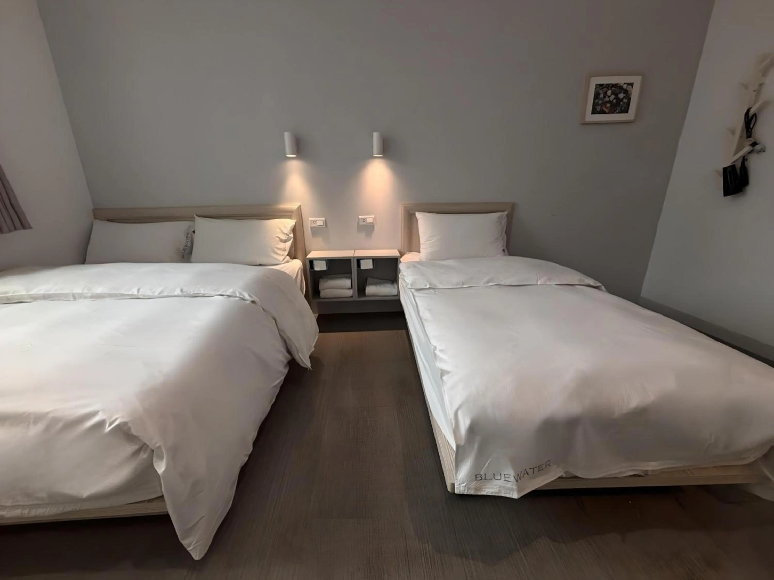 Bed in Bluewater Hotel Xpark Gloria Outlets Taoyuan Baseball Stadium