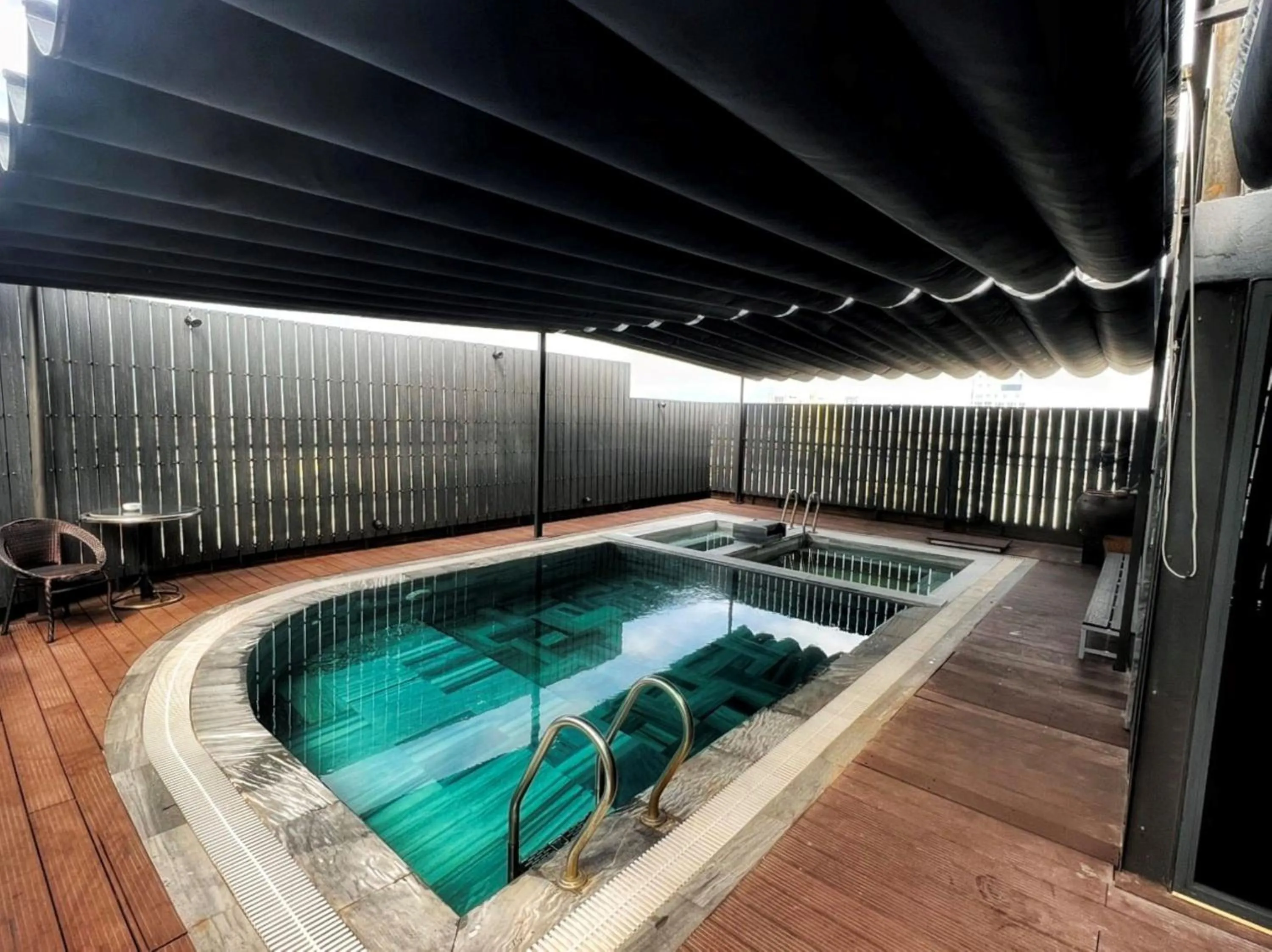 Hot Tub in K Hotel Sauna and Massage