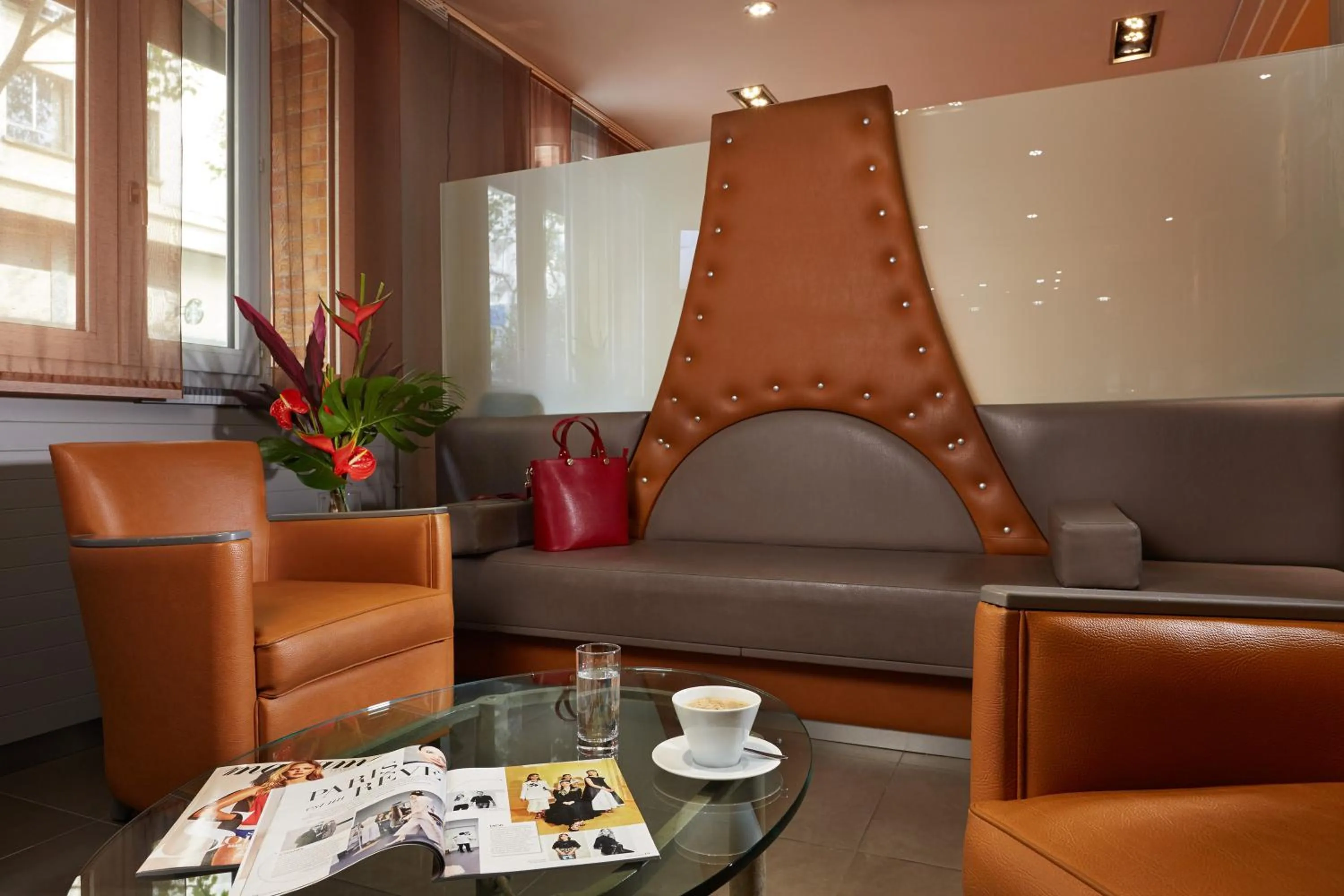 Seating area in Beaugrenelle St-Charles Tour Eiffel