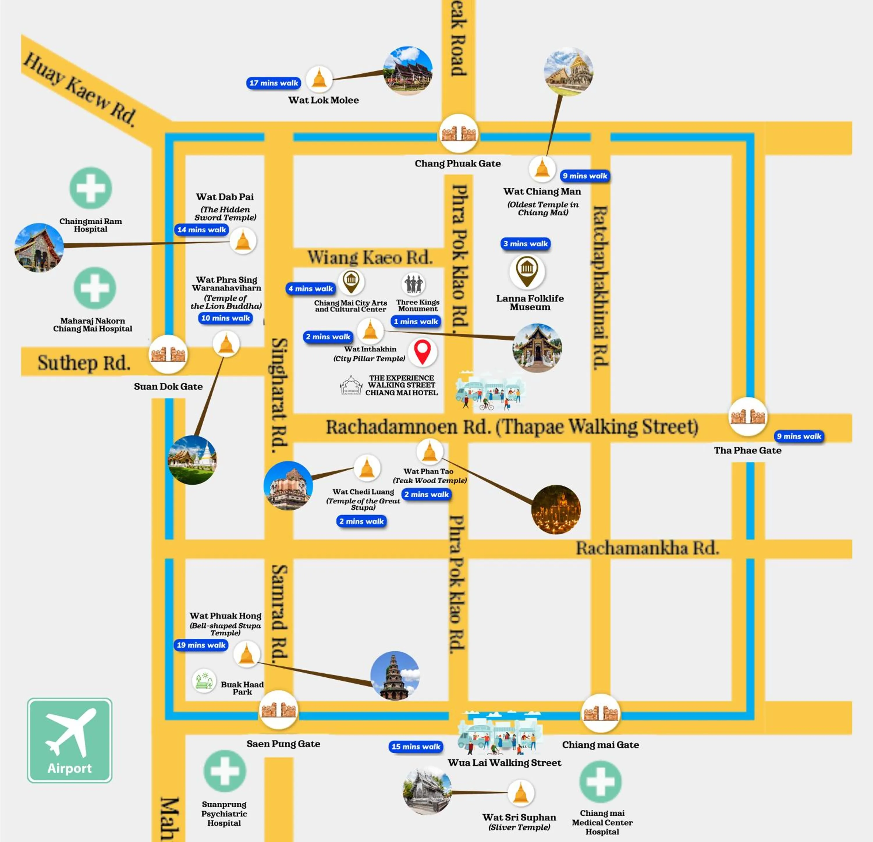 Property building in The Experience Walking Street Chiang Mai