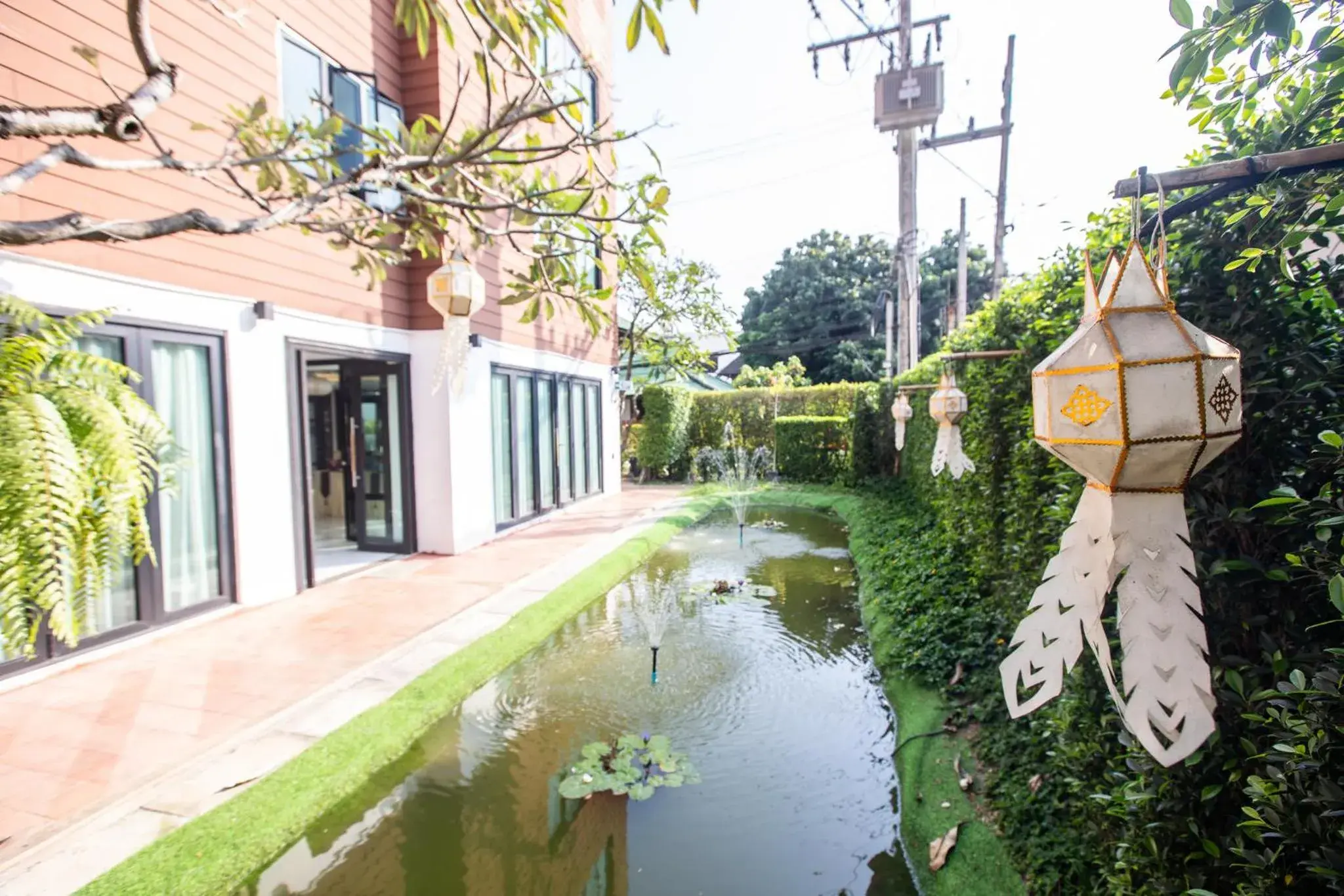 Garden view in The Experience Walking Street Chiang Mai Garden view in The Experience Walking Street Chiang Mai