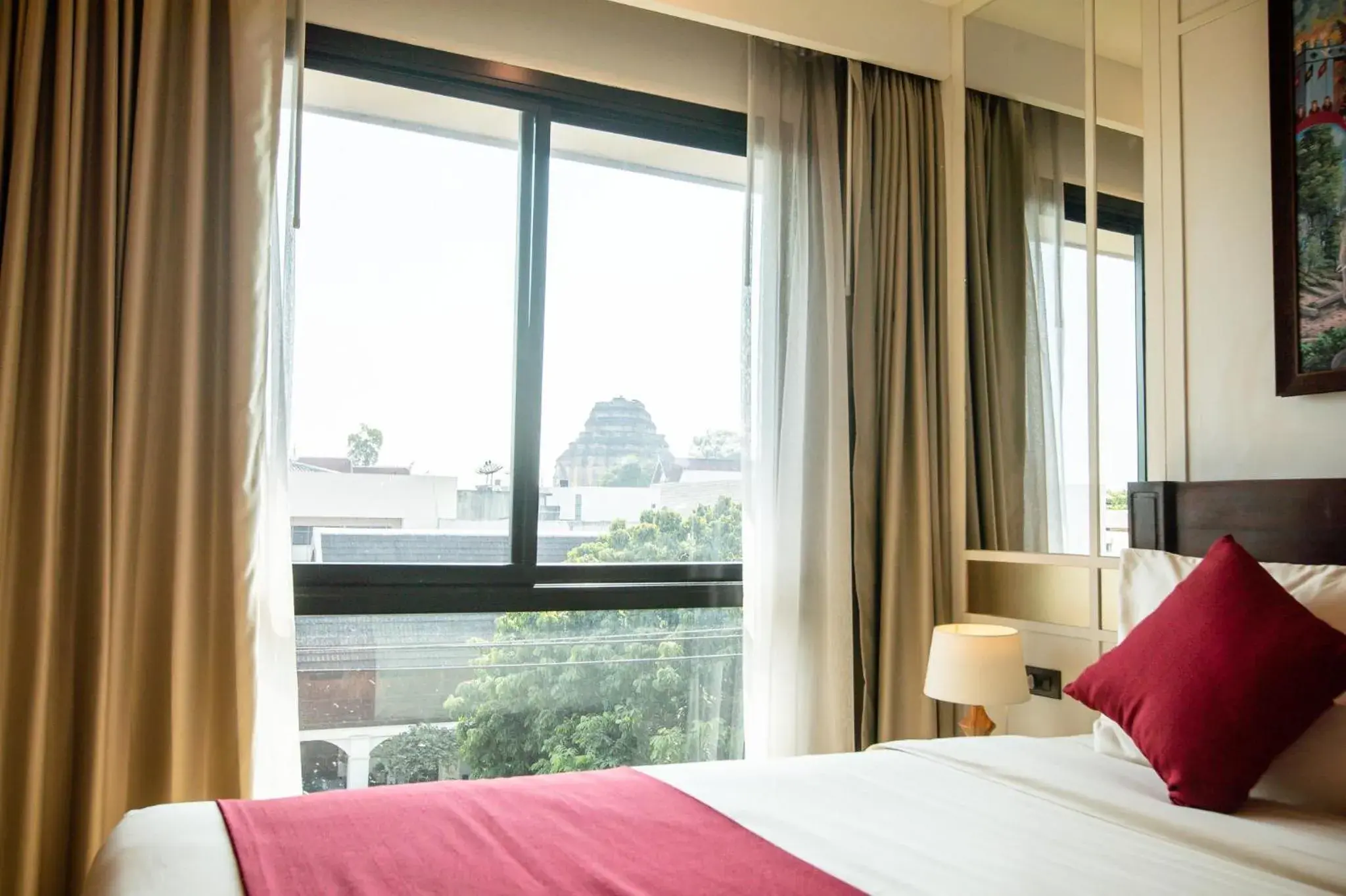 Landmark view, Bed in The Experience Walking Street Chiang Mai Landmark view, Bed in The Experience Walking Street Chiang Mai