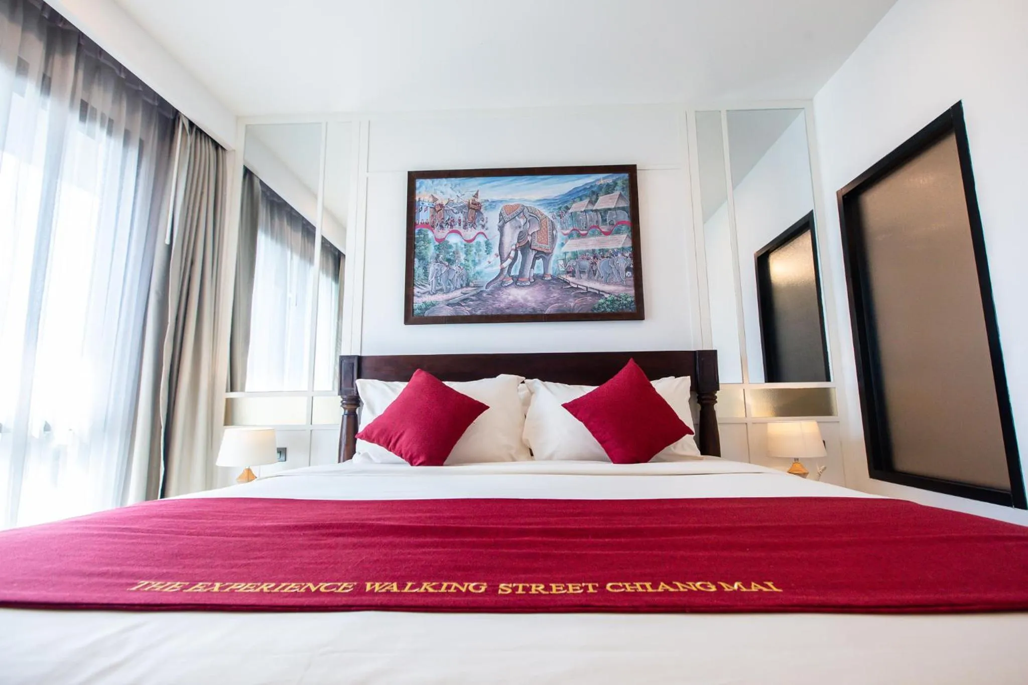 Bedroom, Bed in The Experience Walking Street Chiang Mai