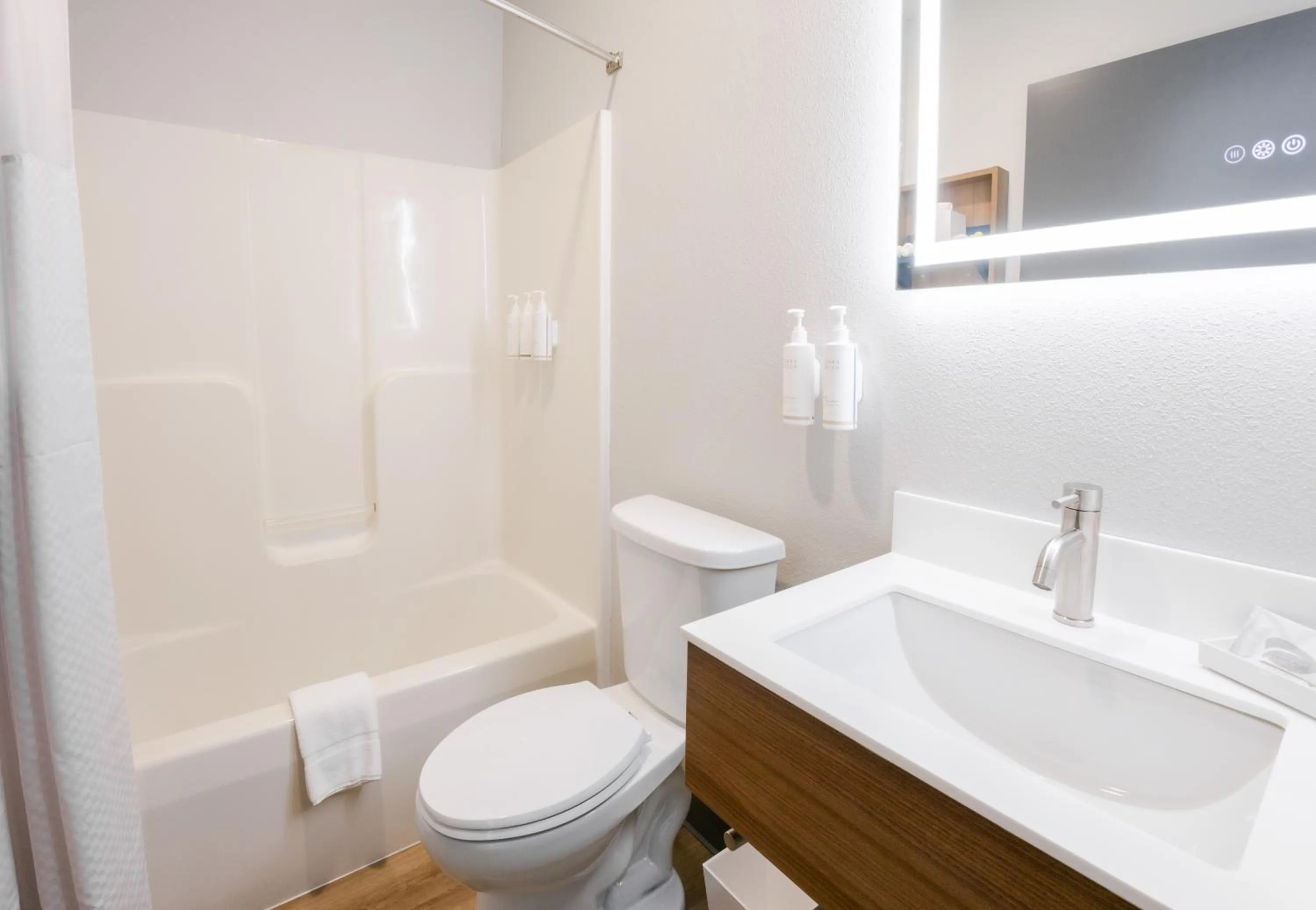 Bathroom in Microtel Inn & Suites by Wyndham Wellsville