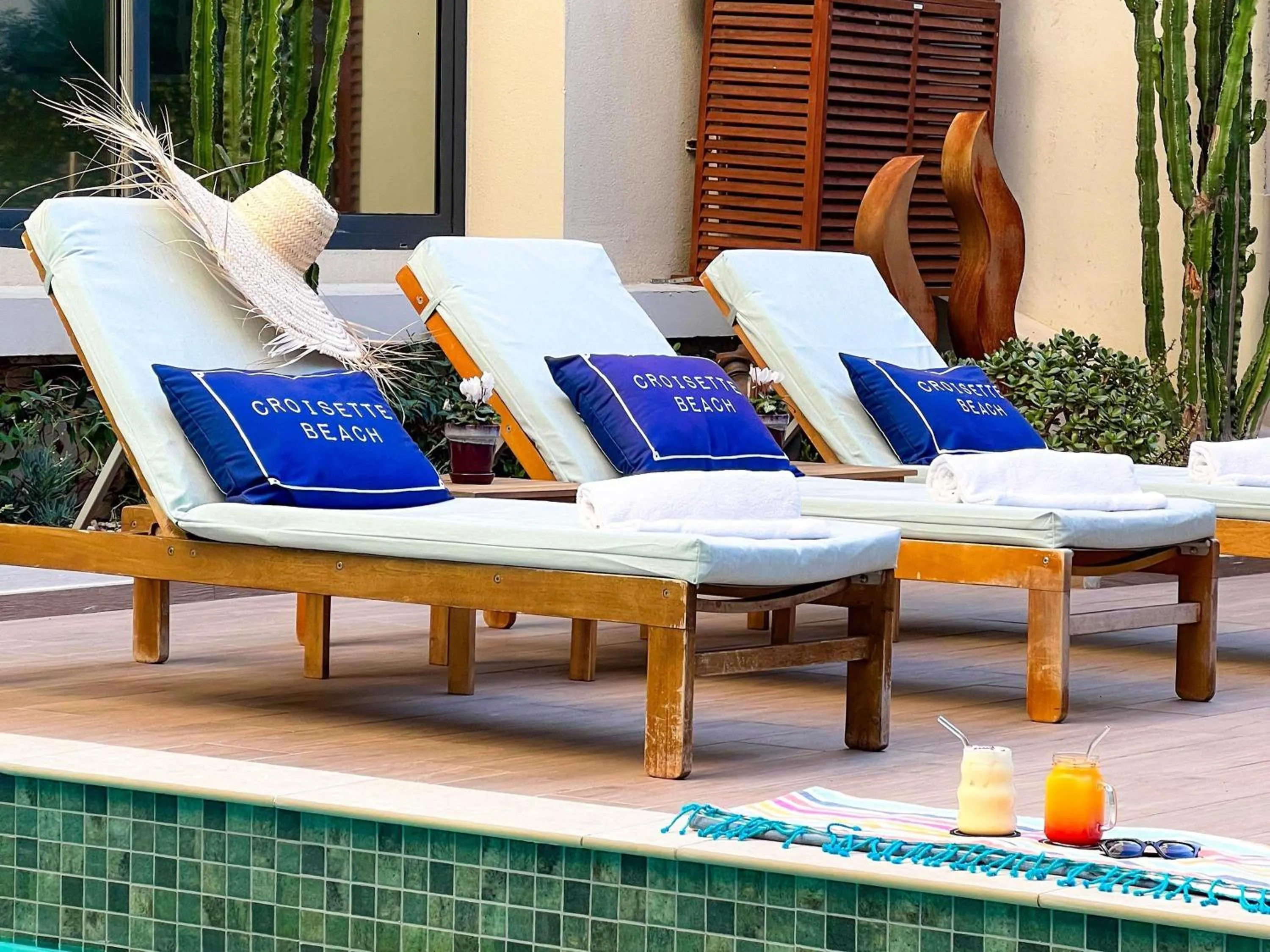Pool view in Croisette Beach Hotel Cannes - MGallery Collection