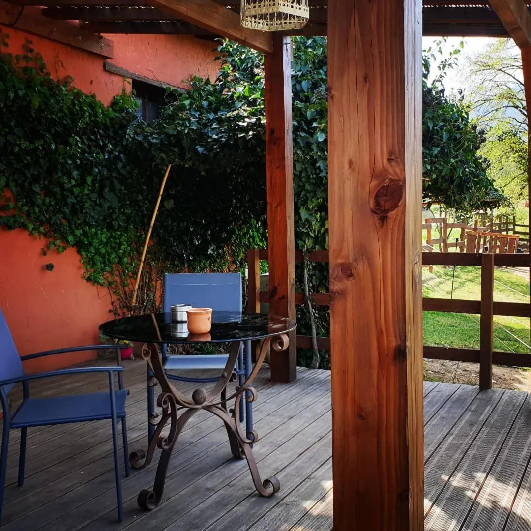 Balcony/Terrace in Chambre d'hôtes Le Petit Ranch
