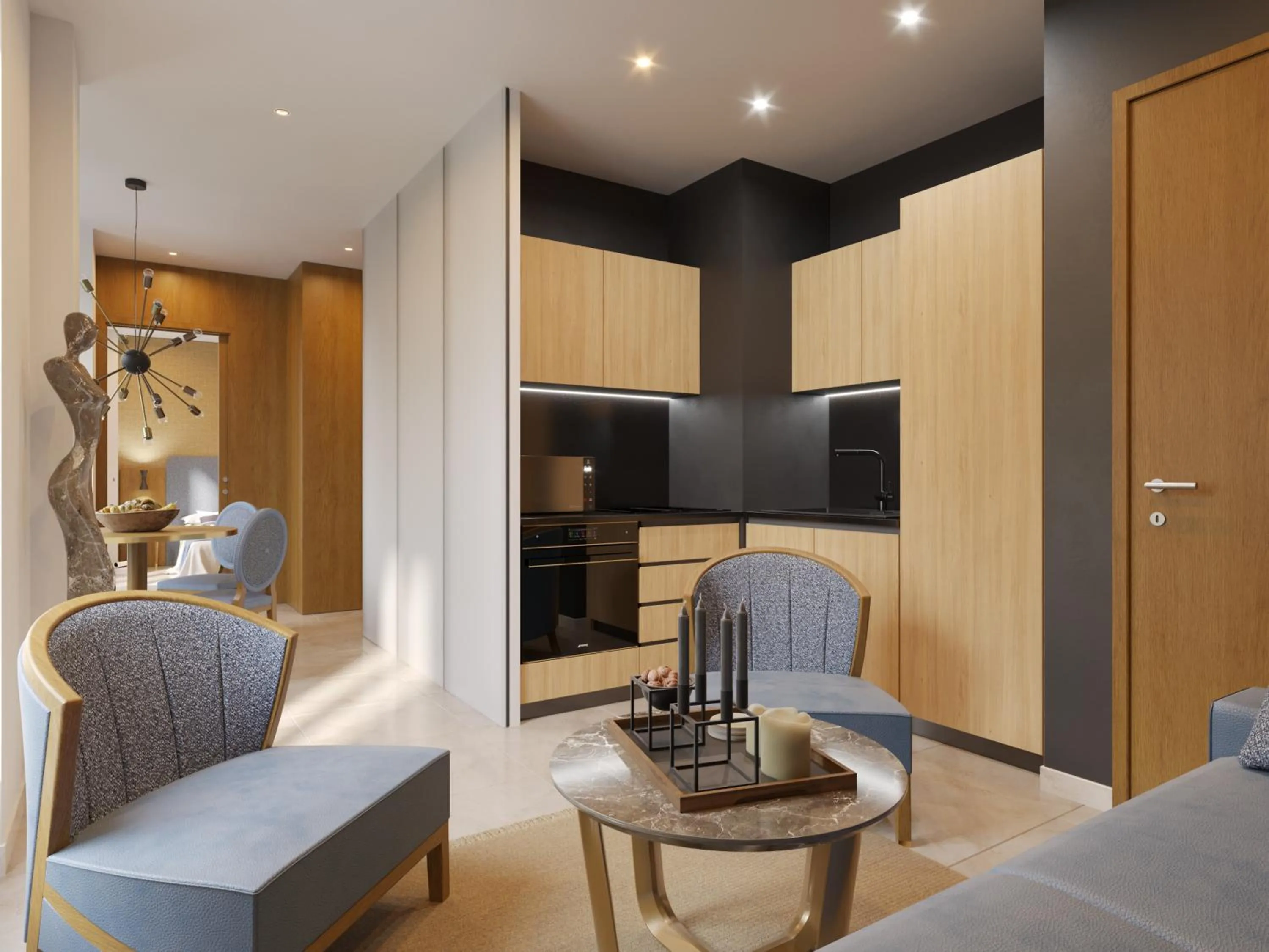 Kitchen or kitchenette in Résidence Aston la Scala