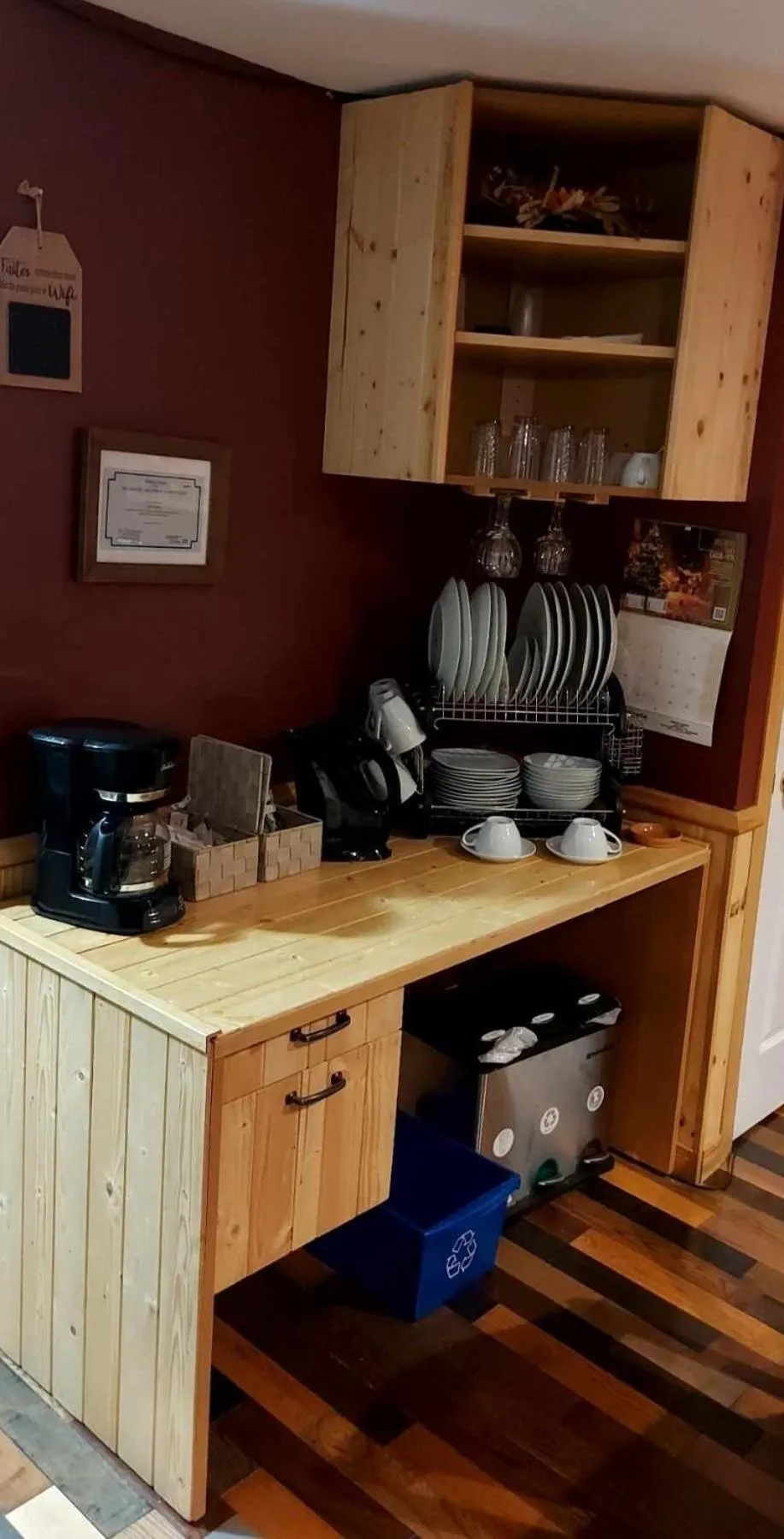 Food and drinks in Gîte Au p'tit bonheur B&B