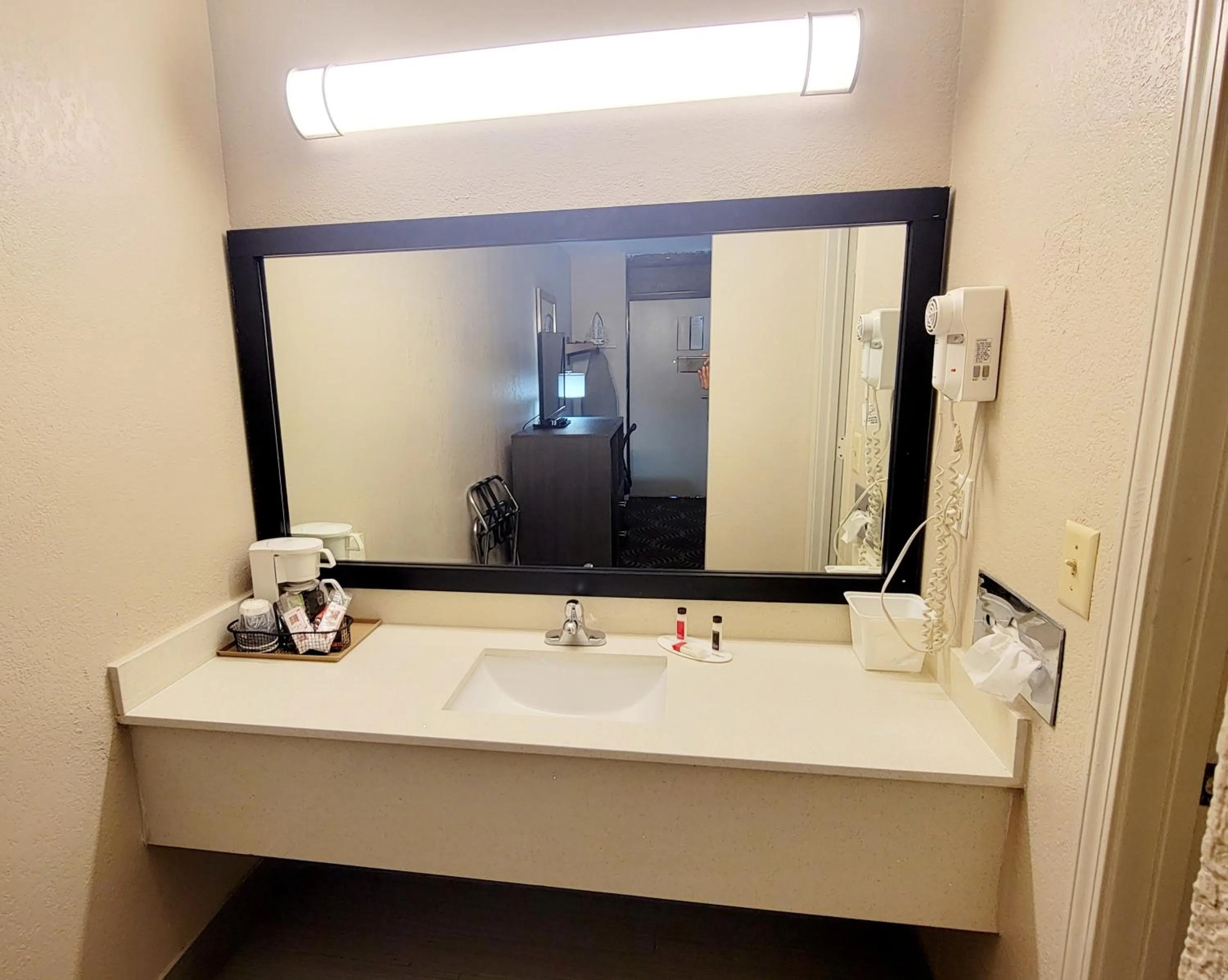 Bathroom in Super 8 by Wyndham Marion NC
