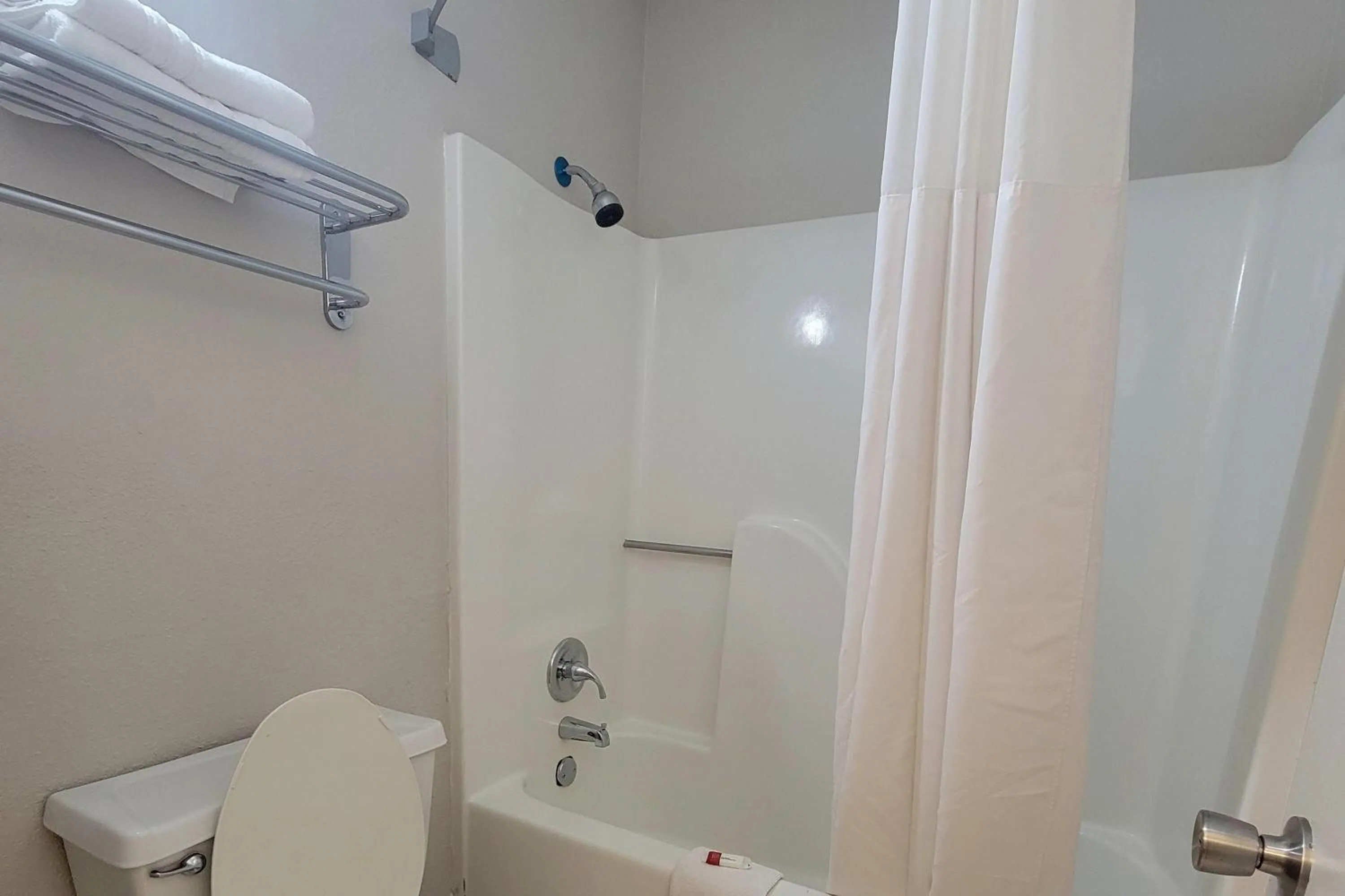 Bathroom in Super 8 by Wyndham Marion NC