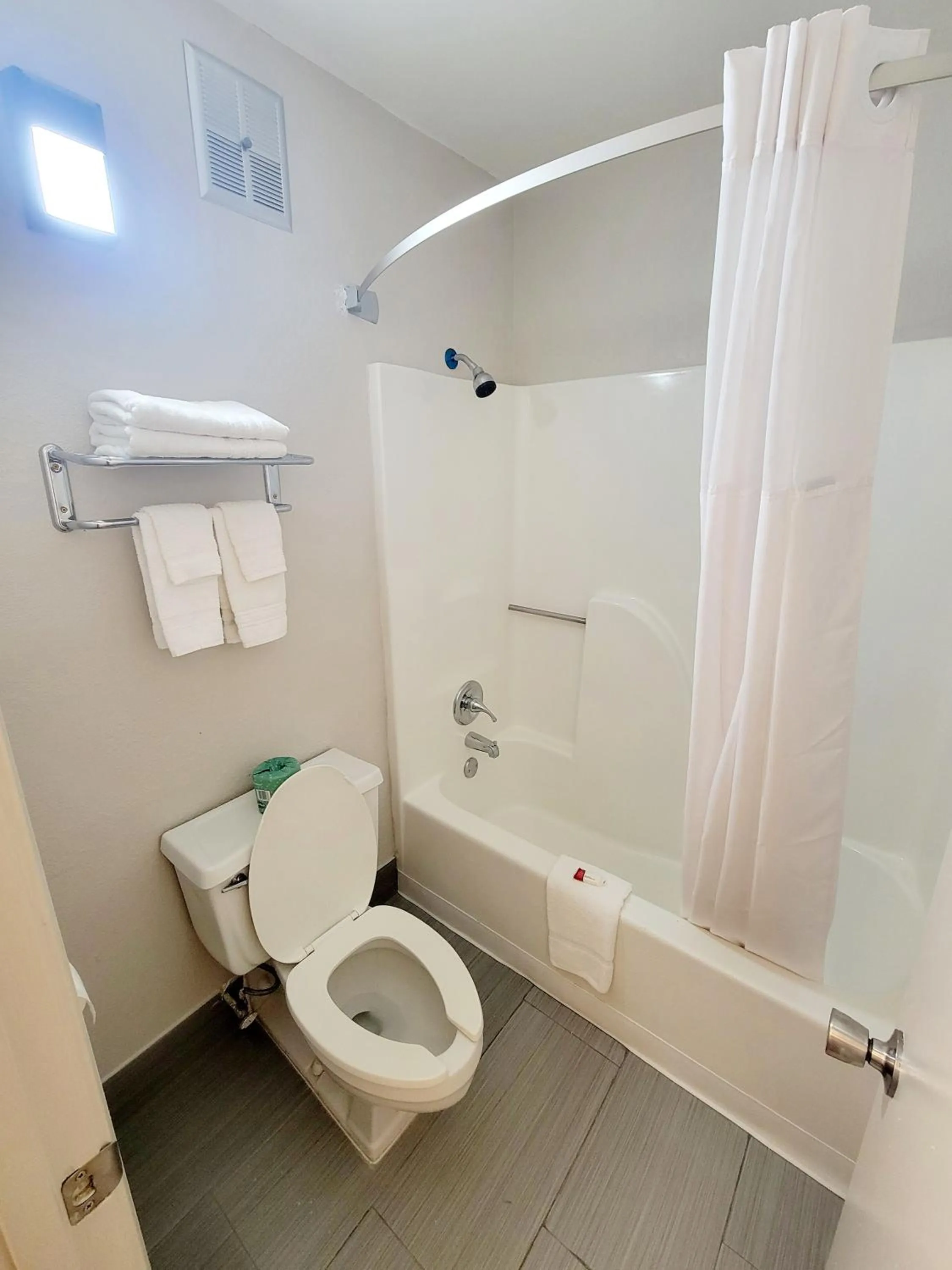 Bathroom in Super 8 by Wyndham Marion NC