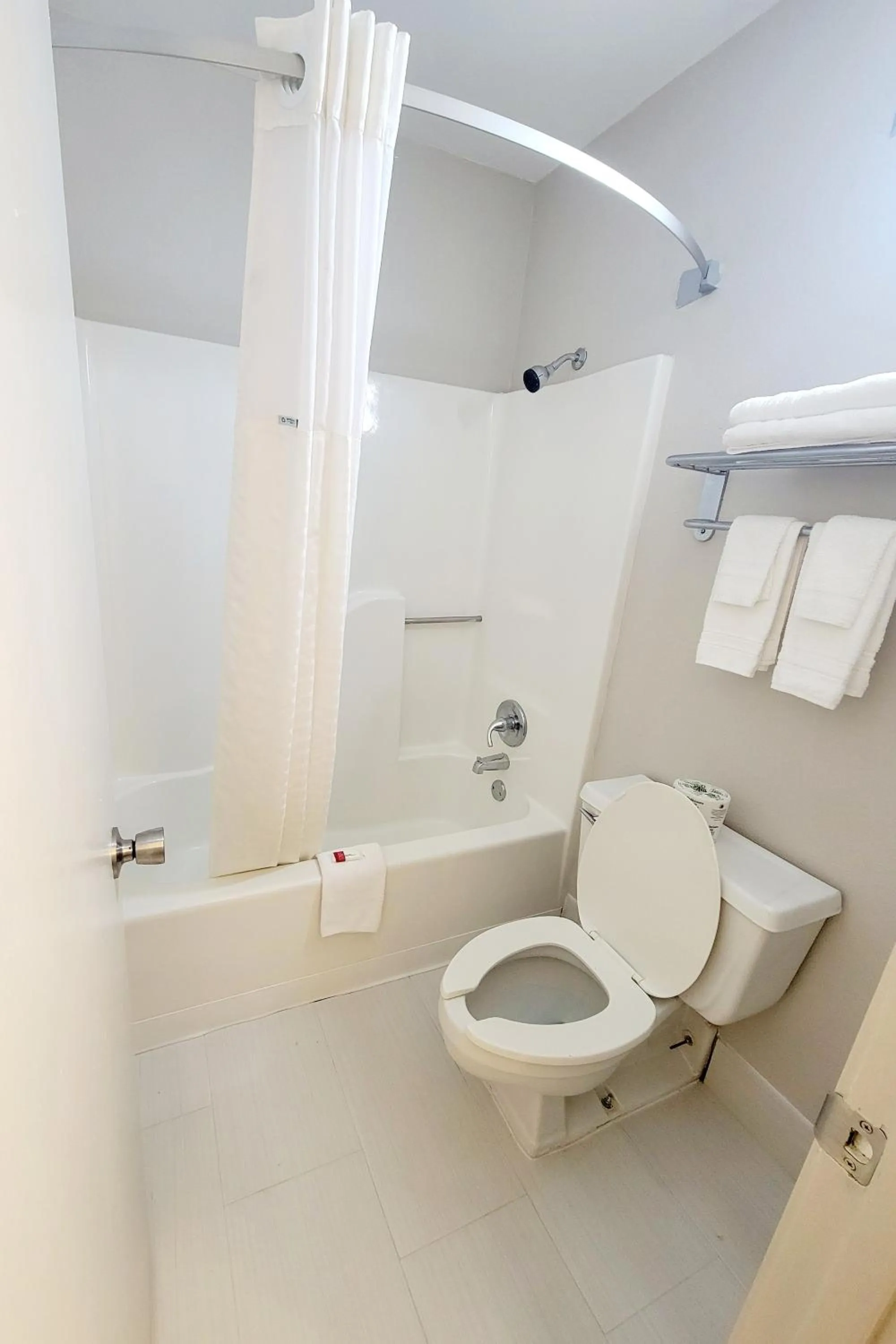 Bathroom in Super 8 by Wyndham Marion NC