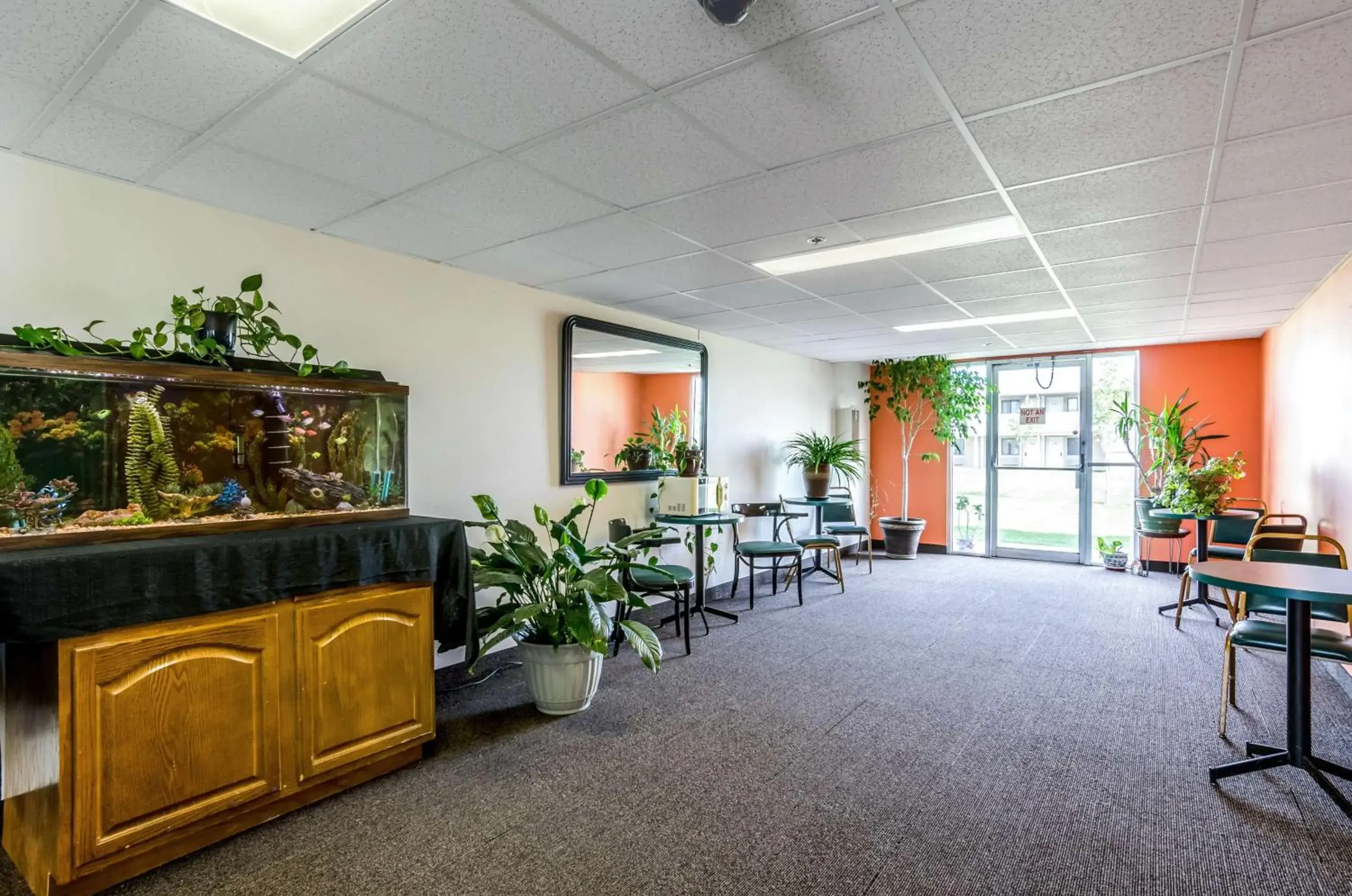 Seating area, Restaurant/Places to Eat in Motel 6-York, NE