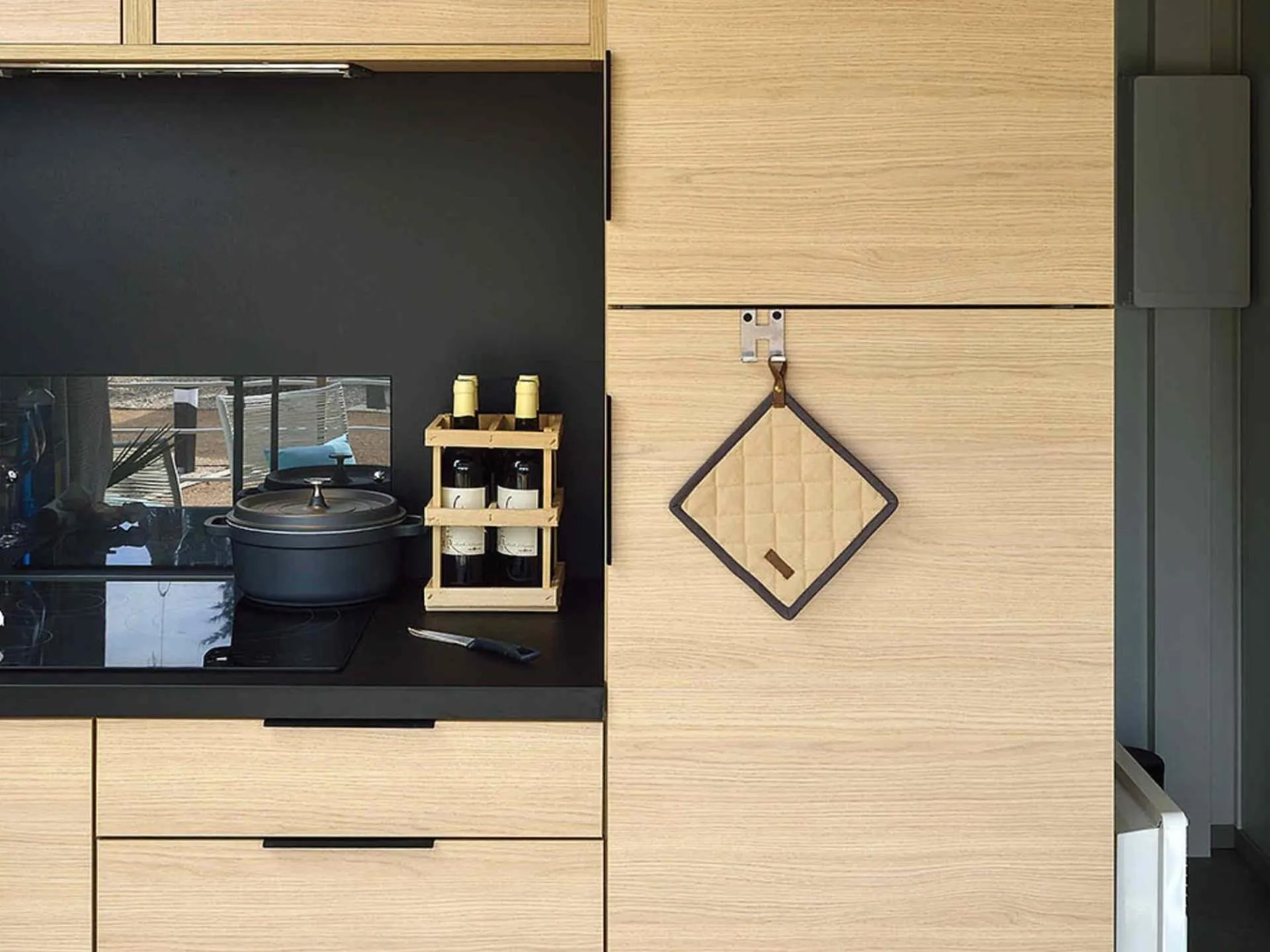 Kitchen or kitchenette in Les Chalets de Saint Maurice (Dieulefit)