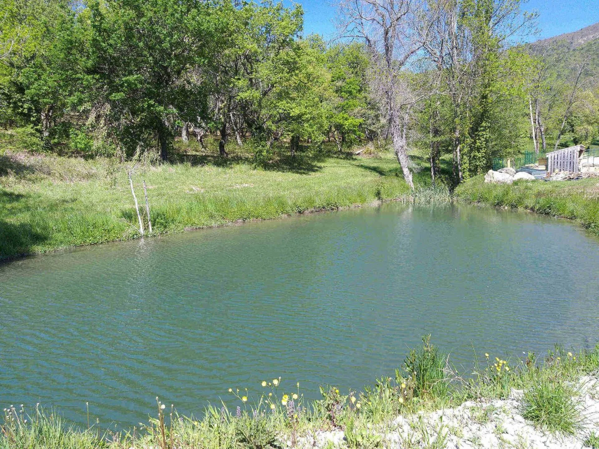 Lake view in Les Chalets de Saint Maurice (Dieulefit)