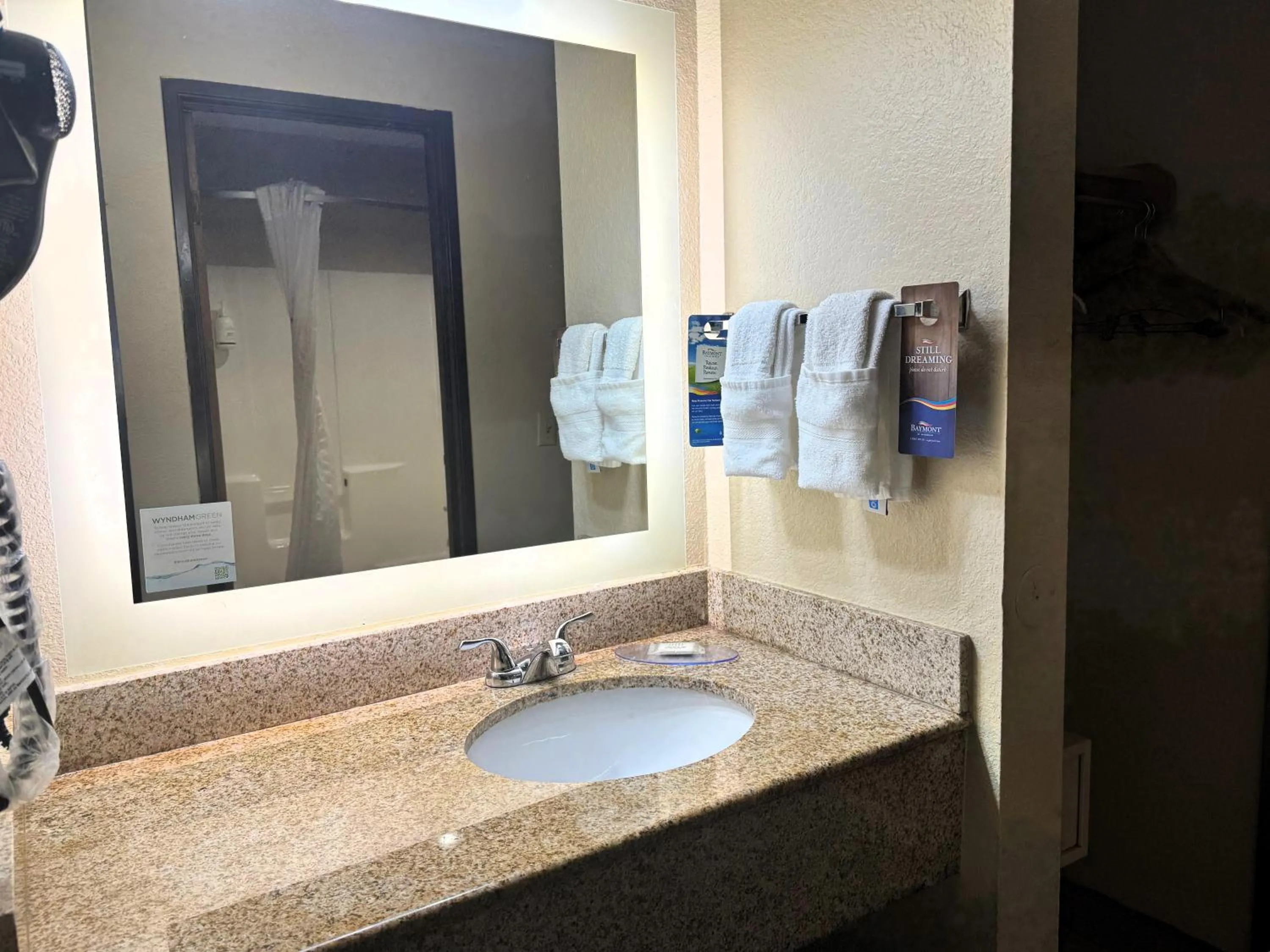 Bathroom in Baymont by Wyndham Tupelo