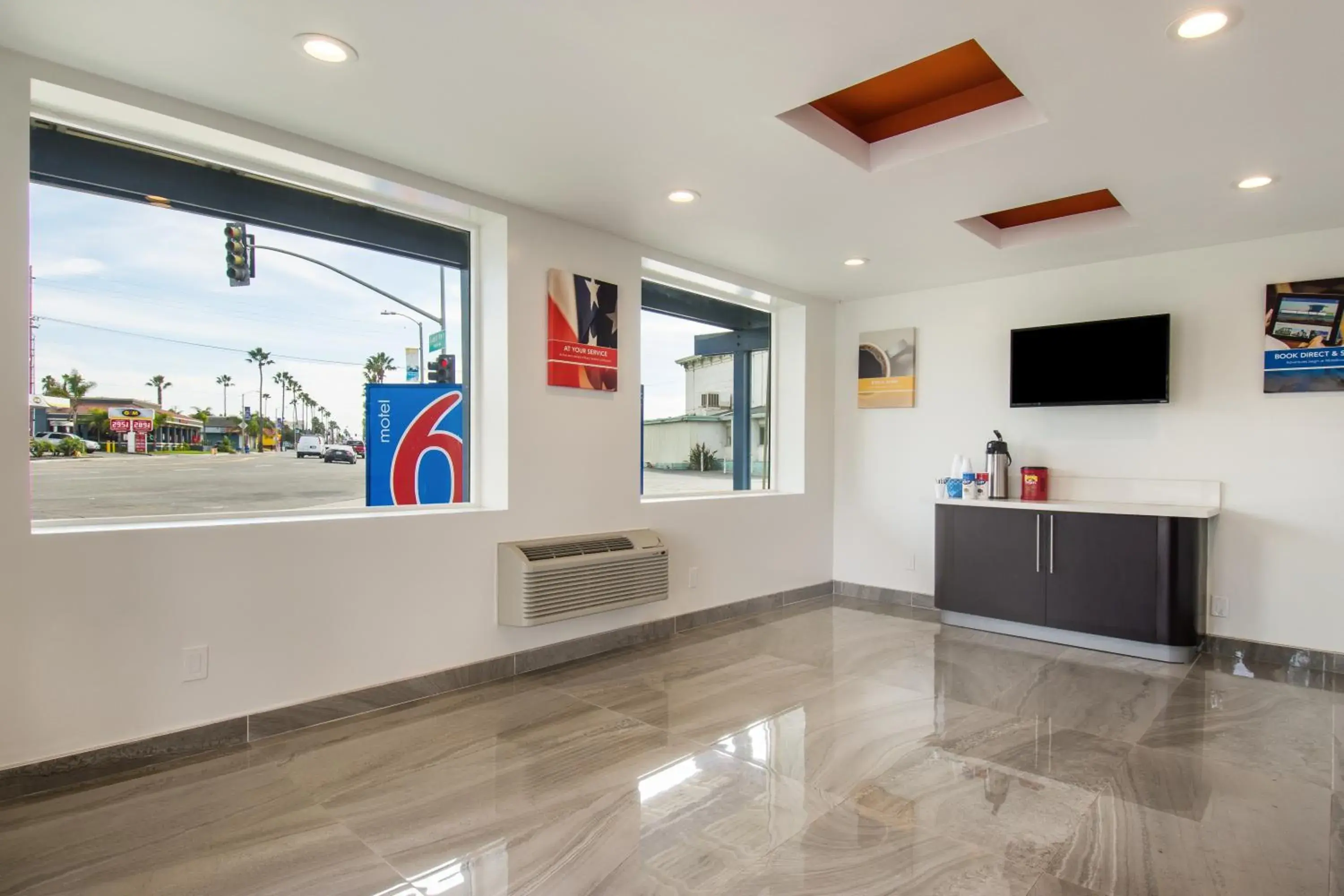 Lobby or reception in Motel 6-Oceanside, CA, Marina Lobby or reception in Motel 6-Oceanside, CA, Marina