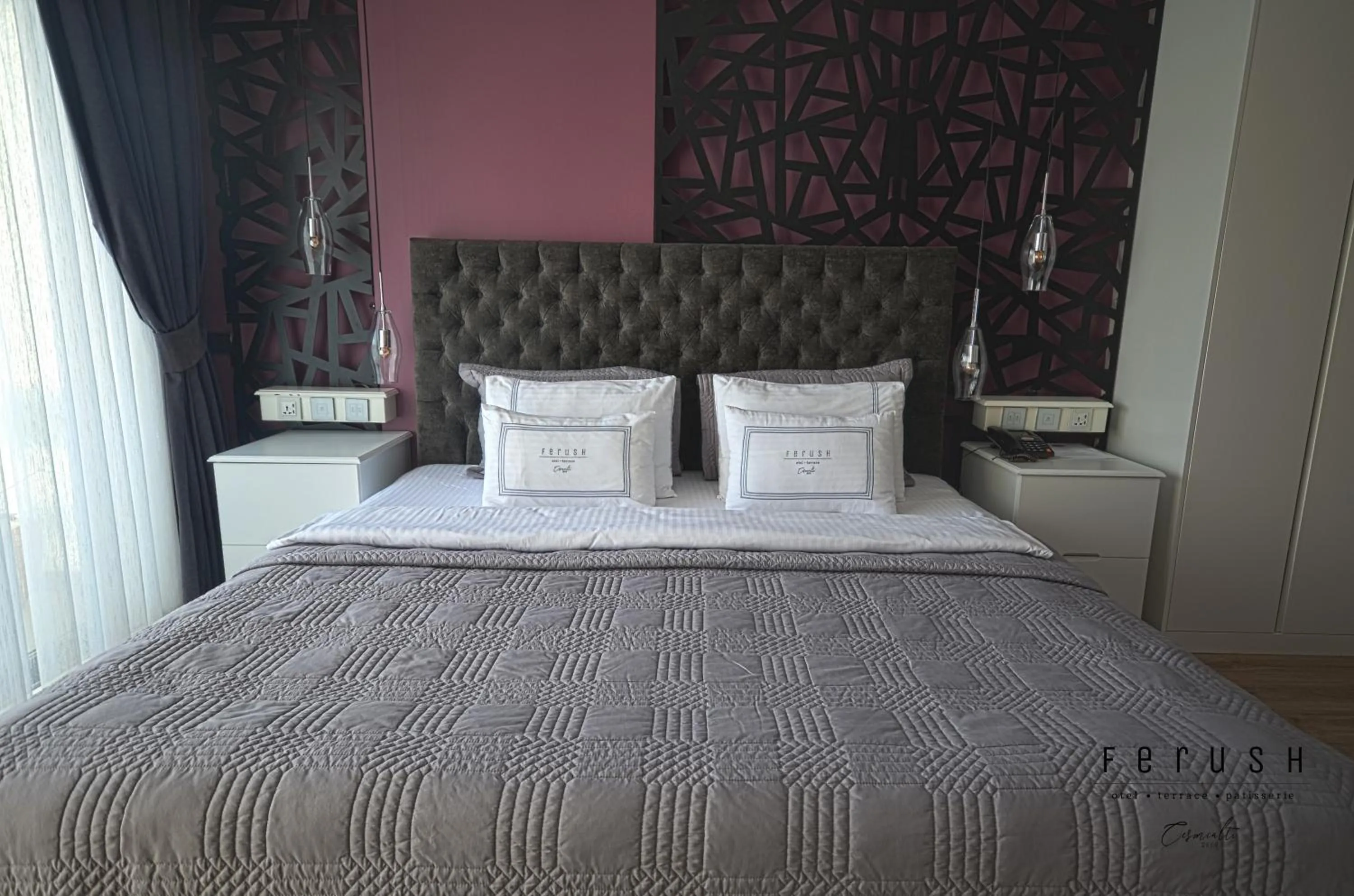 Bed in Ferush Boutique Hotel