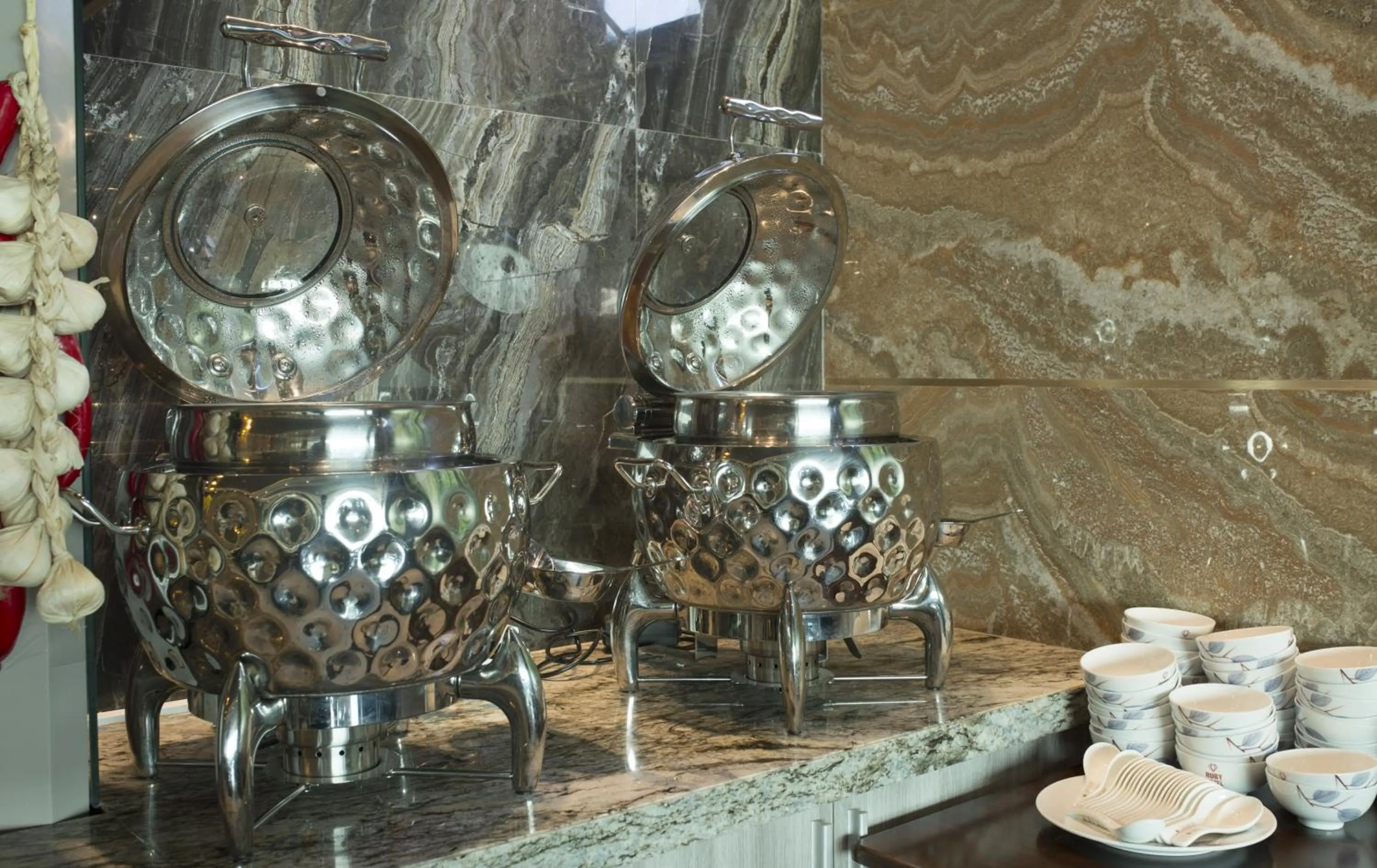 Buffet breakfast in Ruby Luxury Hotel