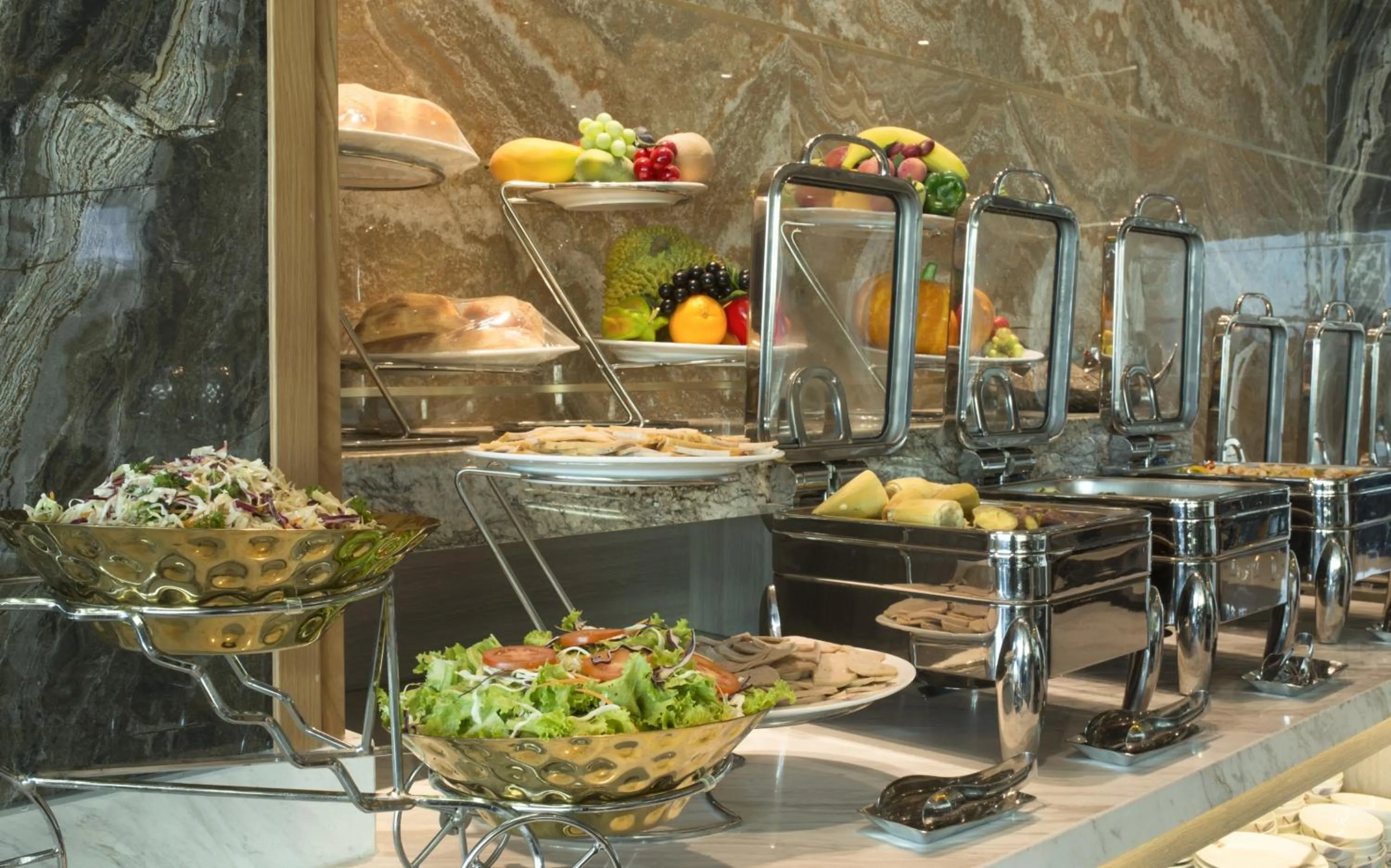 Buffet breakfast in Ruby Luxury Hotel