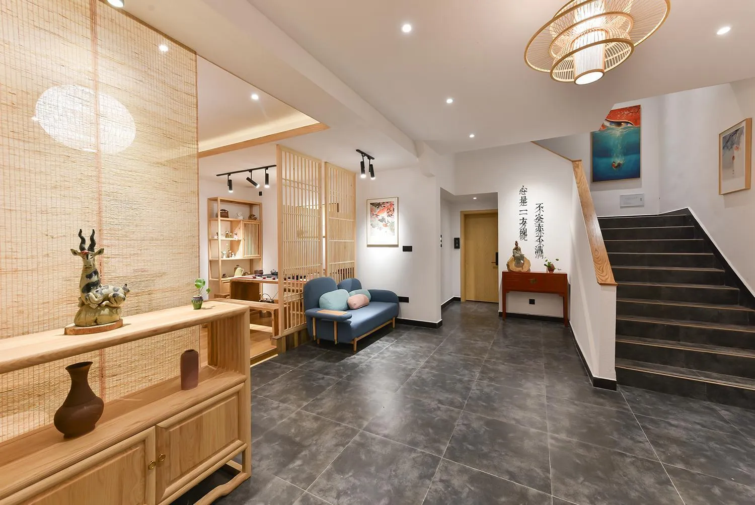 Lobby or reception in Yifangyan - Tingyuan Qingshe Hostel