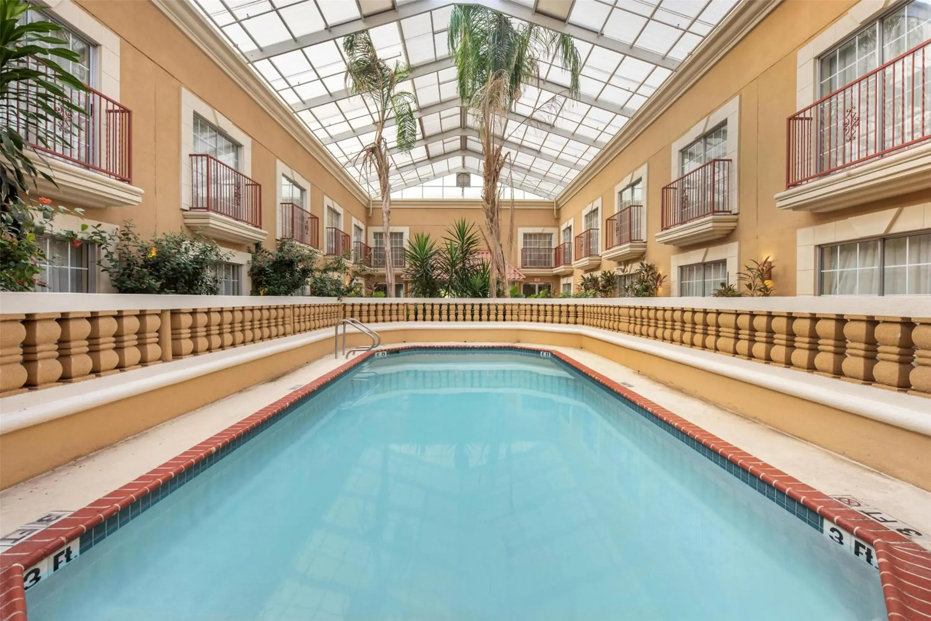Pool view in Best Western Plus Atrium Inn Pool view in Best Western Plus Atrium Inn