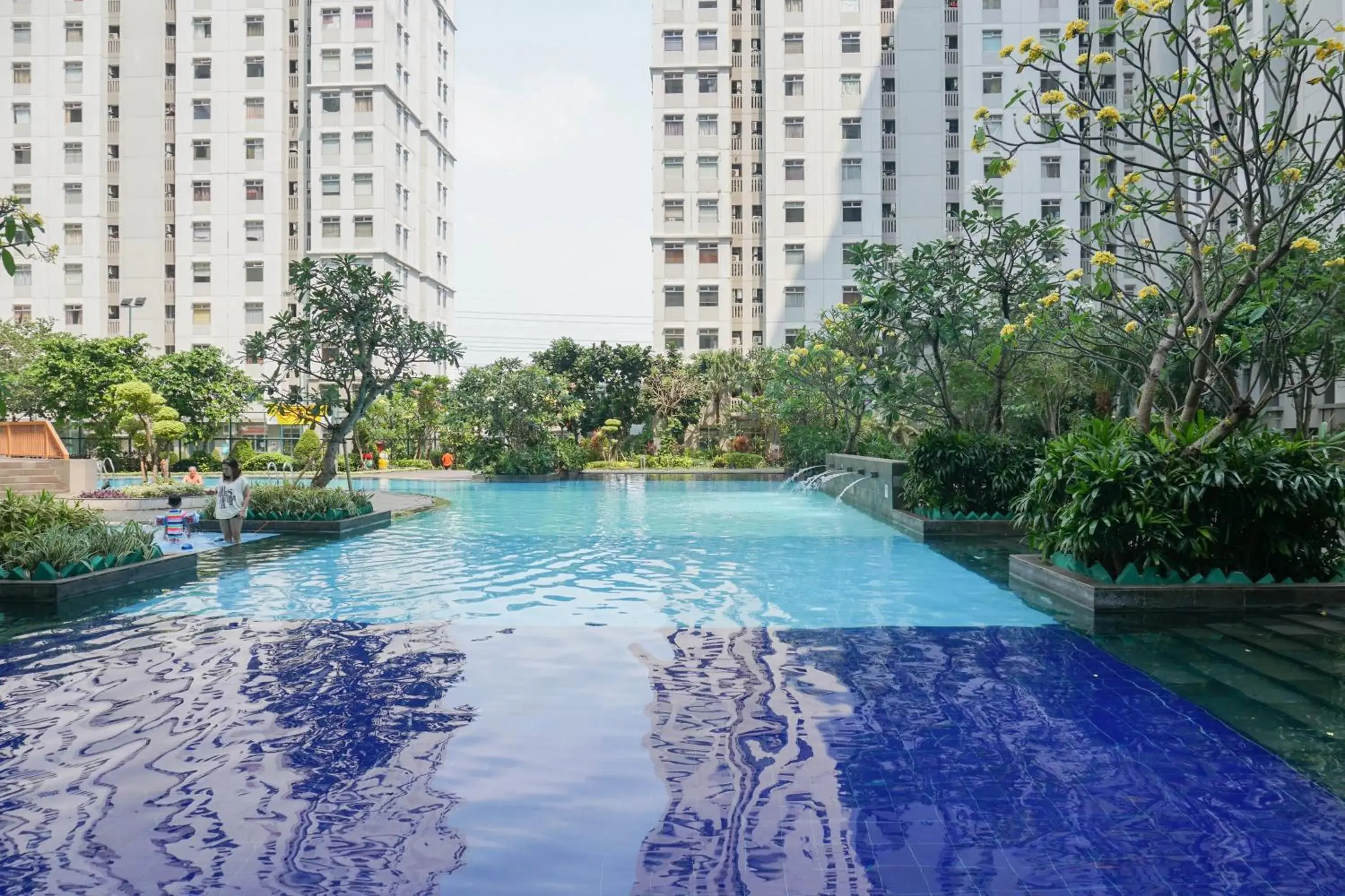 Property building in Spacious 2BR Green Bay Pluit Apartment By Travelio Property building in Spacious 2BR Green Bay Pluit Apartment By Travelio