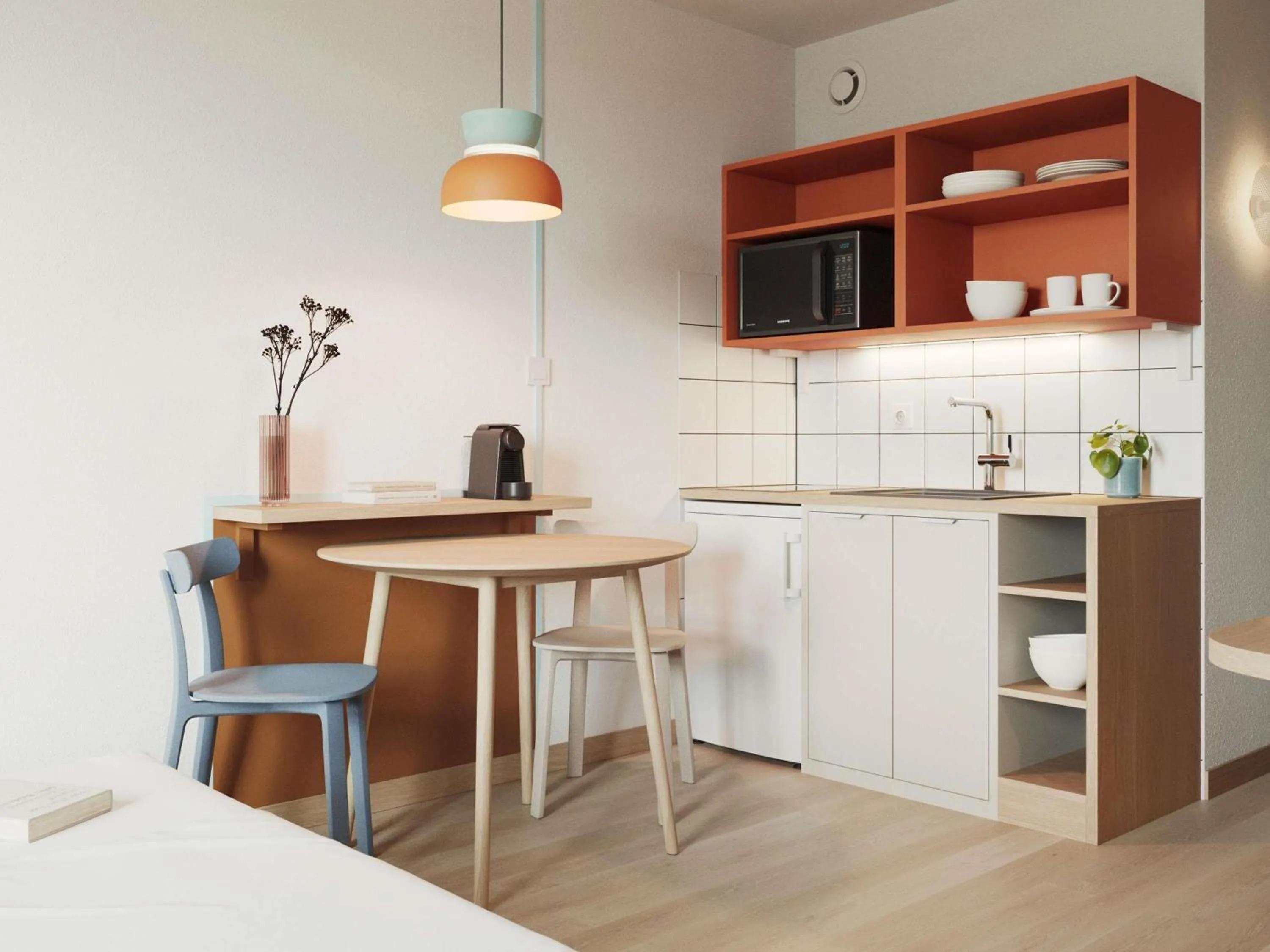 Bedroom in Aparthotel Adagio Access Toulouse Jolimont