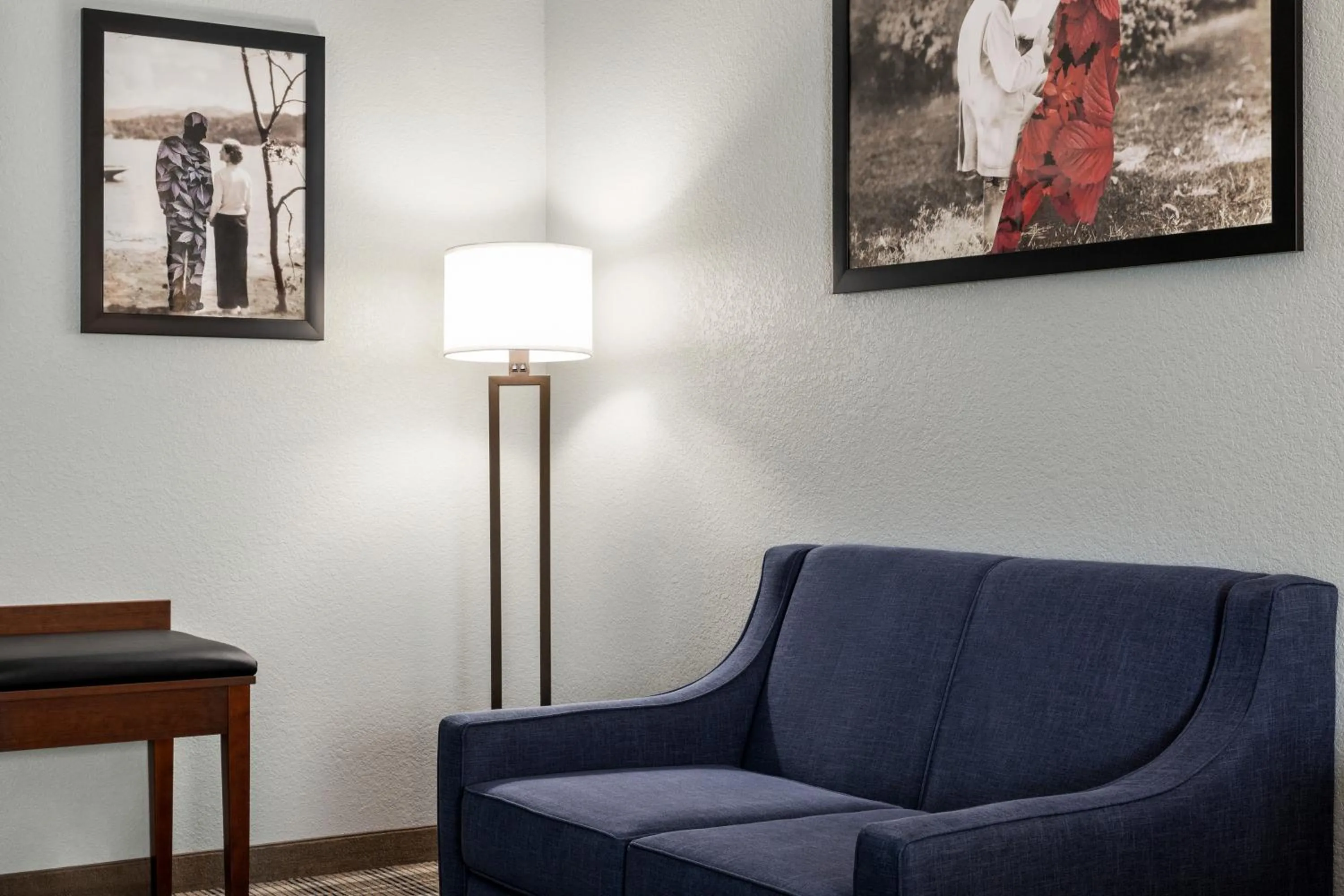 Living room in AmericInn by Wyndham Williamsburg