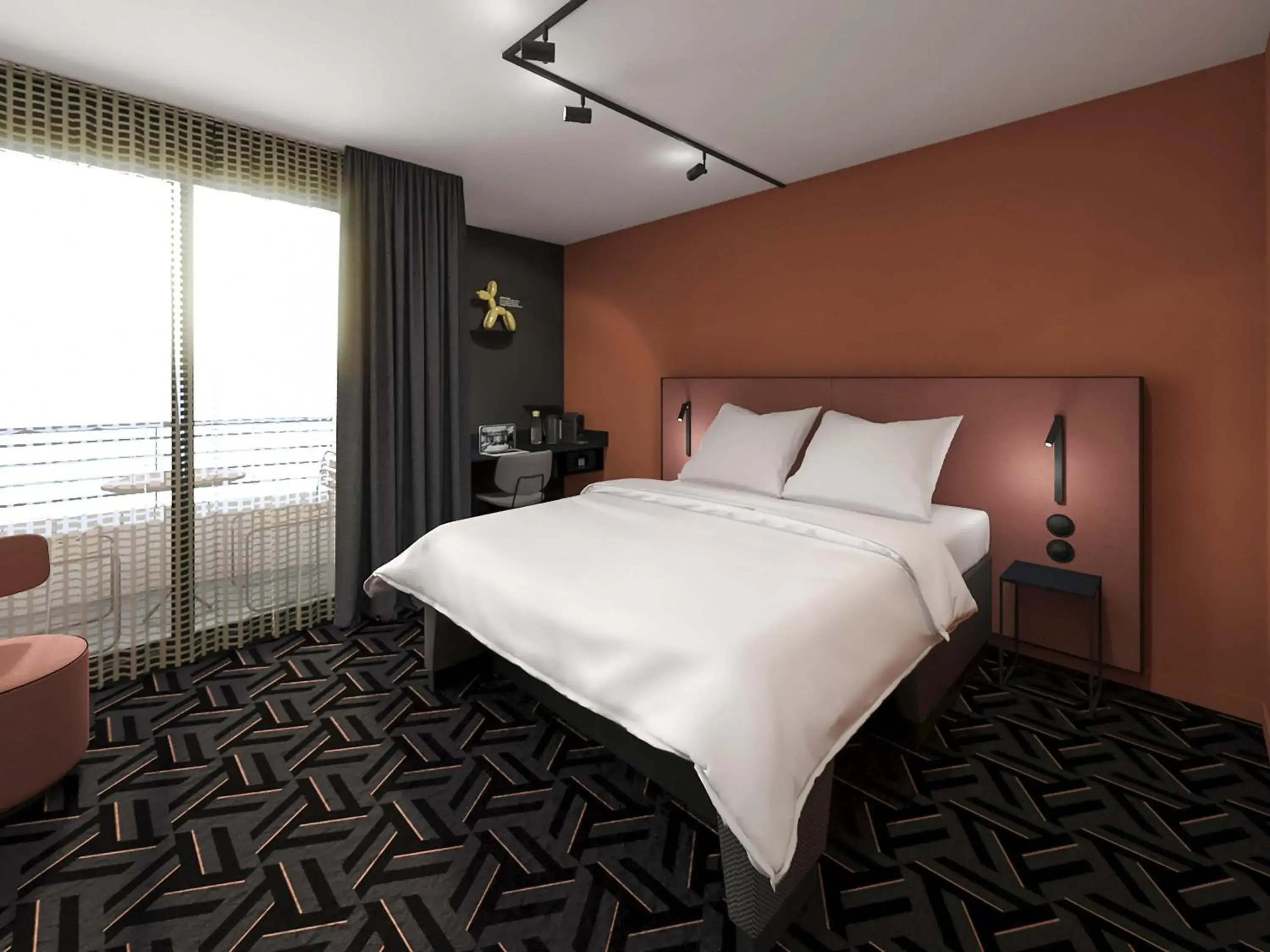 Bedroom, Bed in Tribe Carcassonne Bedroom, Bed in Tribe Carcassonne