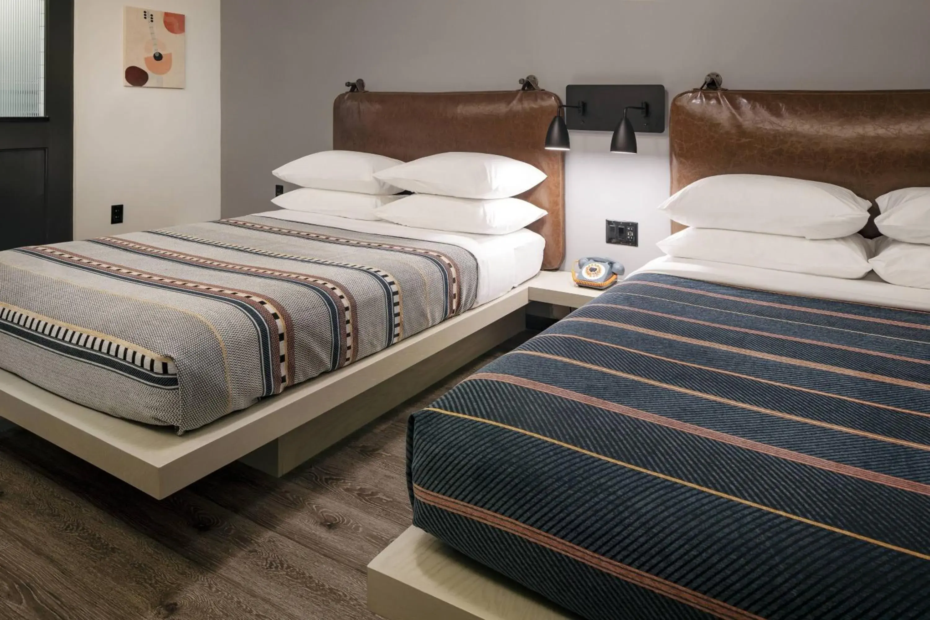 Queen Room with Two Queen Beds - Hearing Accessible in Moxy Nashville Vanderbilt Area Queen Room with Two Queen Beds - Hearing Accessible in Moxy Nashville Vanderbilt Area