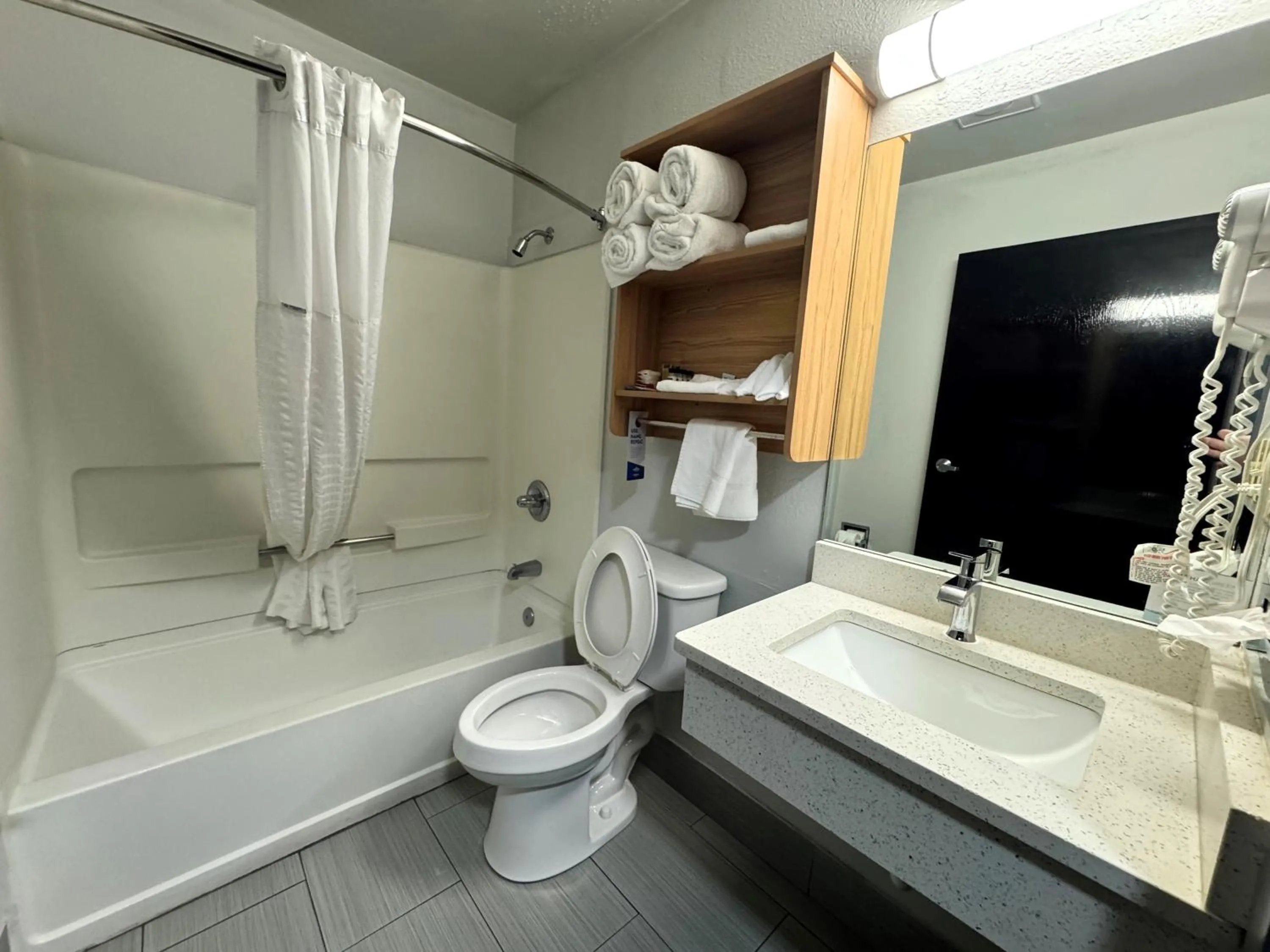 Bathroom in Microtel Inn & Suites by Wyndham Tuscaloosa East