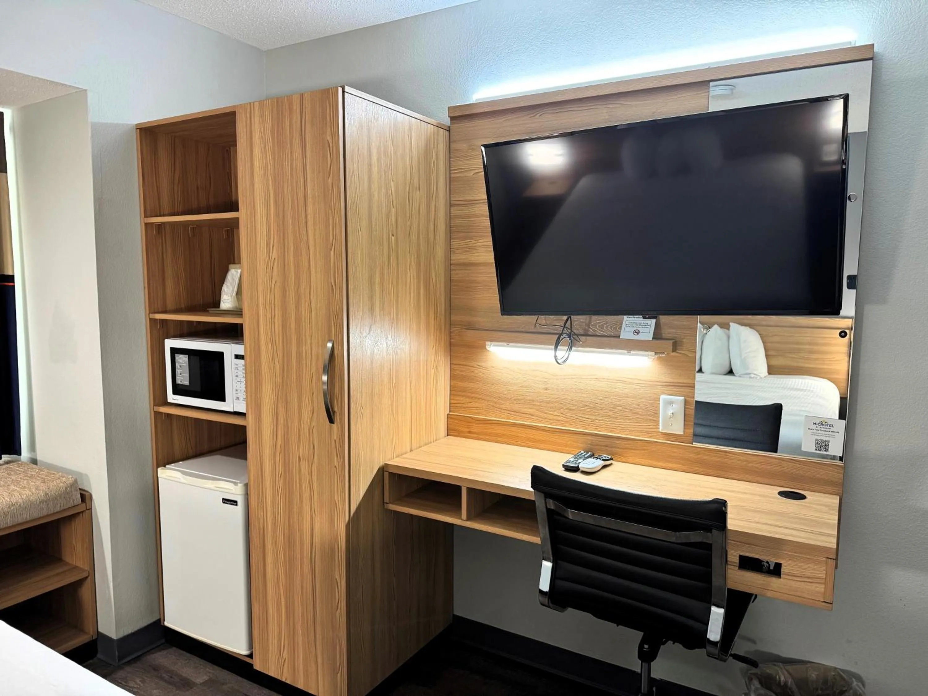 TV and multimedia, Bed in Microtel Inn & Suites by Wyndham Tuscaloosa East