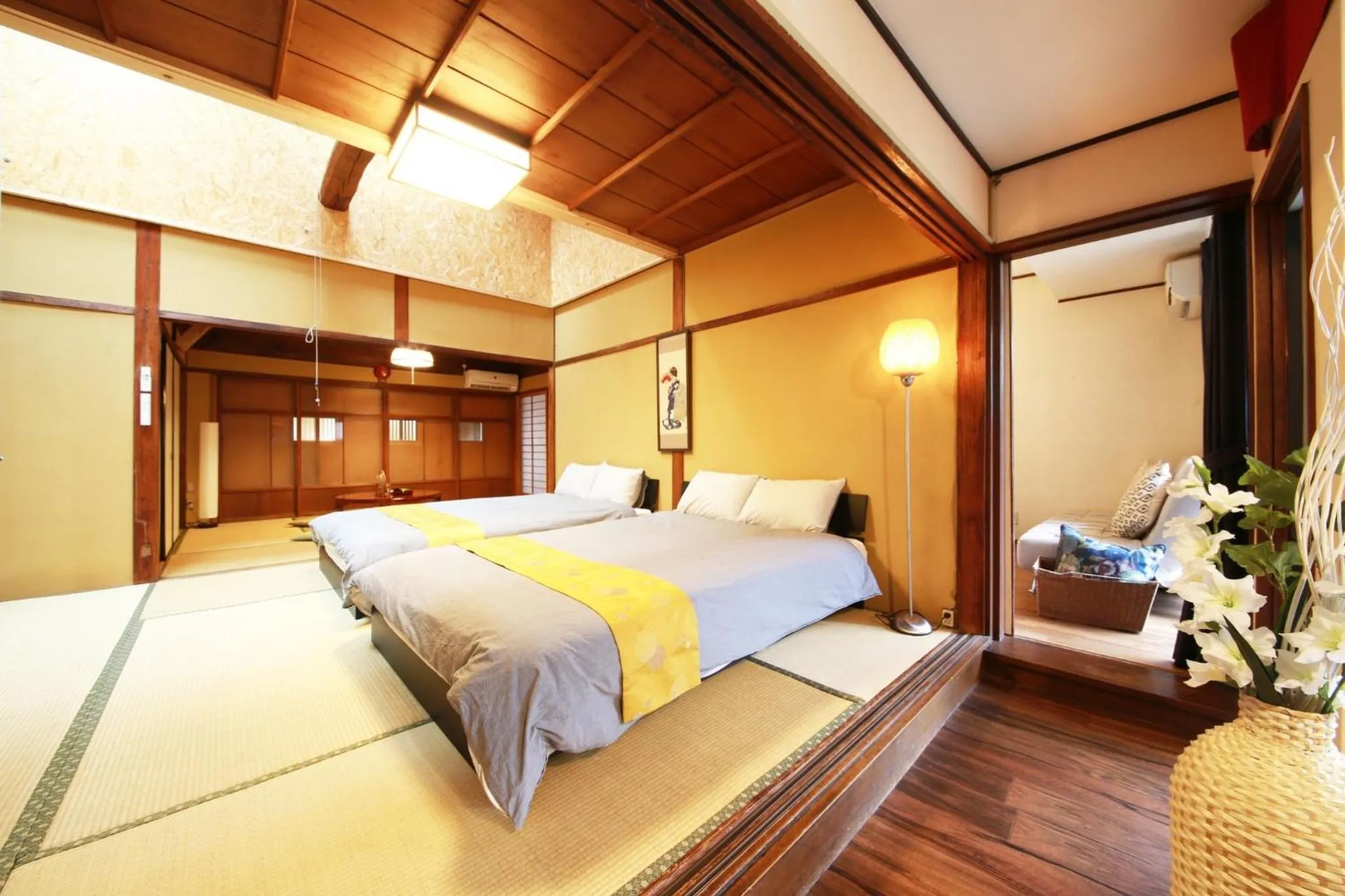 Bed in Nara Imai House