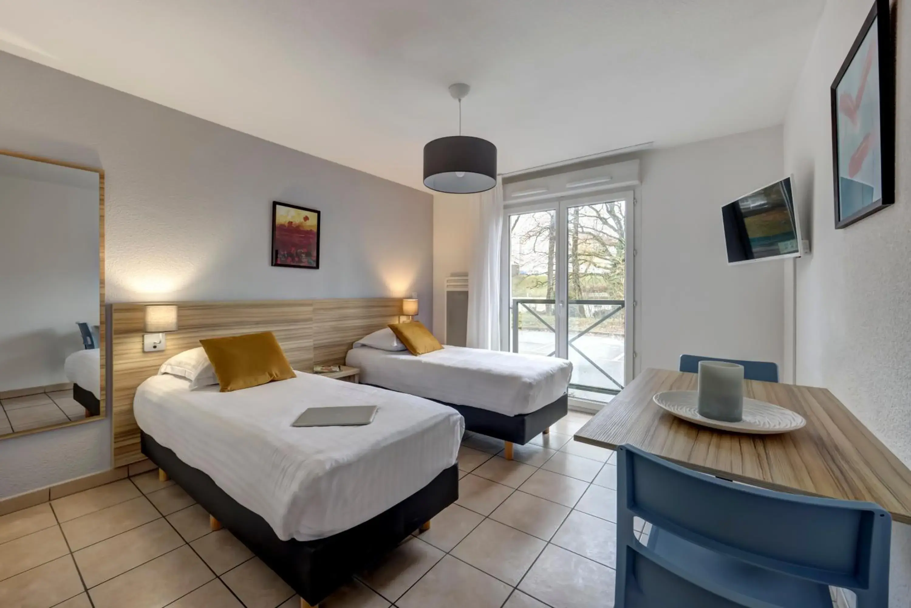 Bedroom, Bed in Zenitude Hôtel-Résidences L'Orée du Parc Bedroom, Bed in Zenitude Hôtel-Résidences L'Orée du Parc