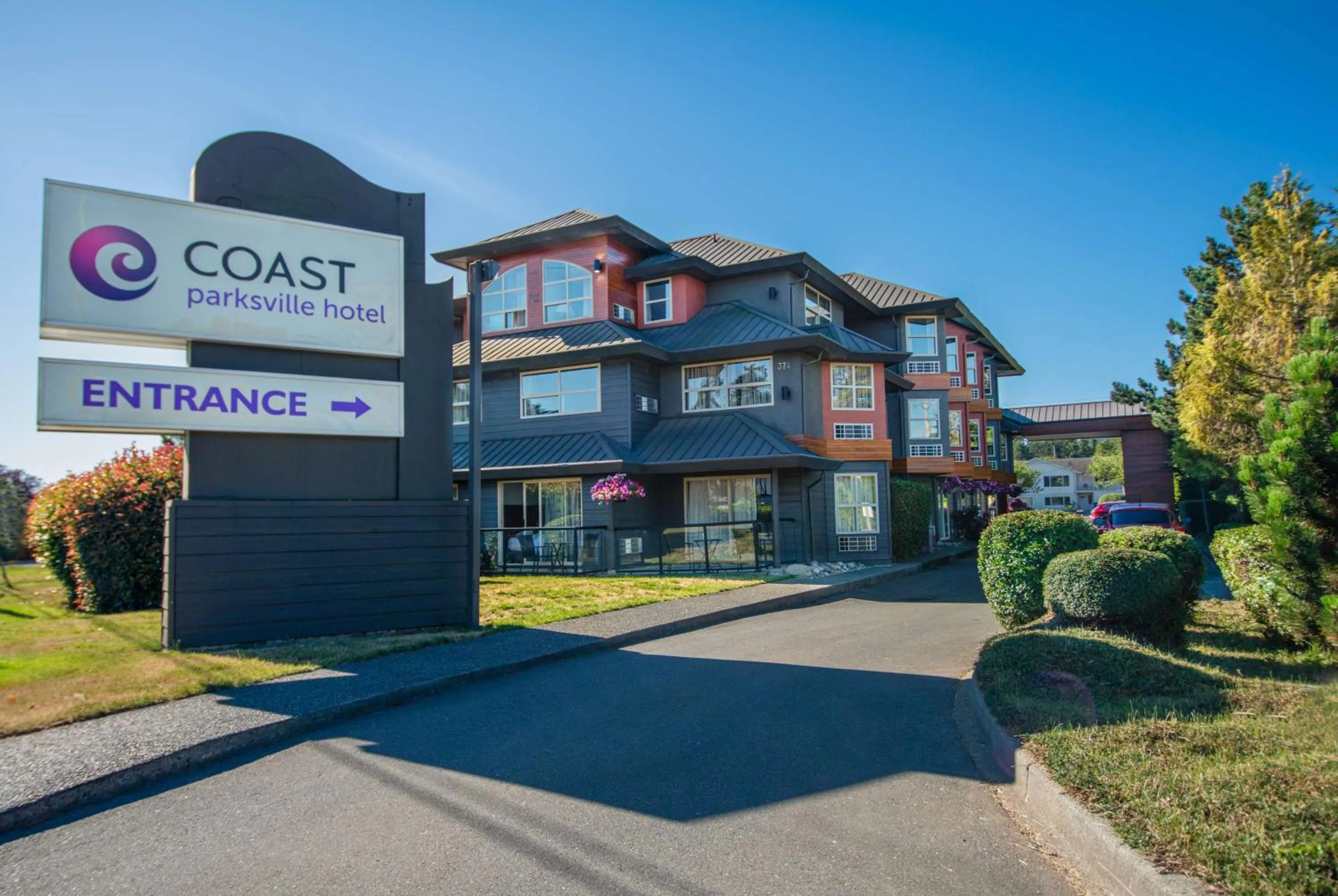 Property building in Coast Parksville Hotel