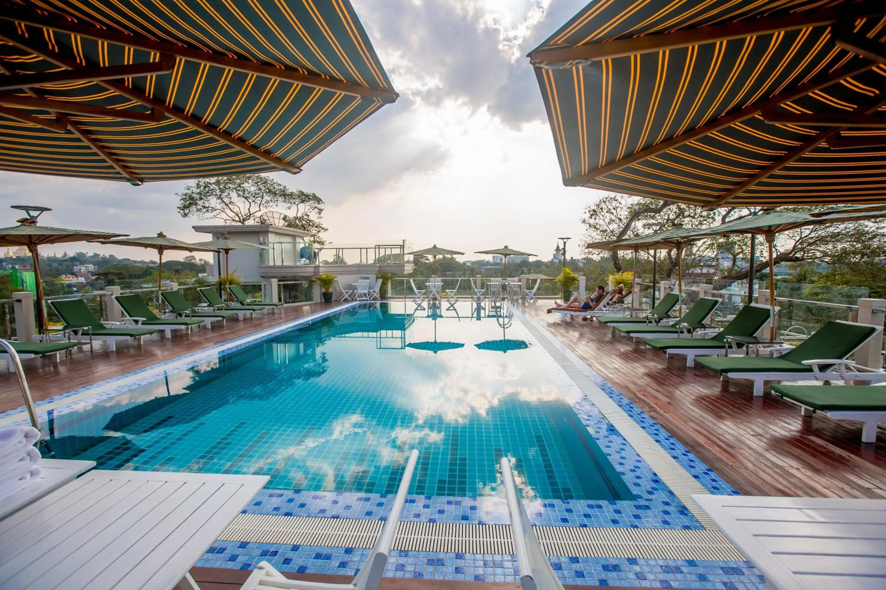 Swimming pool in Prestige Residences at Golden Valley by Grand United Hospitality