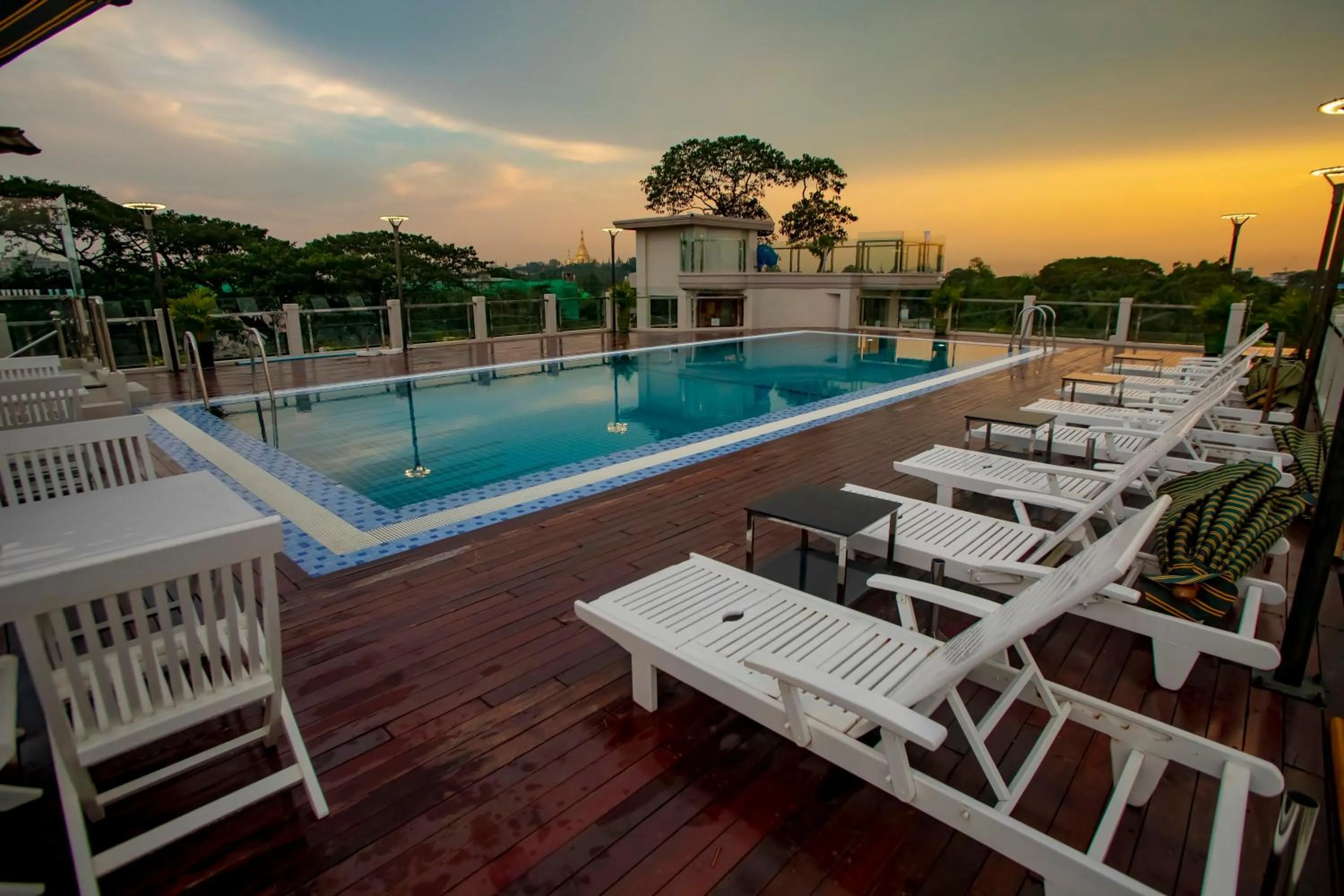 Pool view in Prestige Residences at Golden Valley by Grand United Hospitality