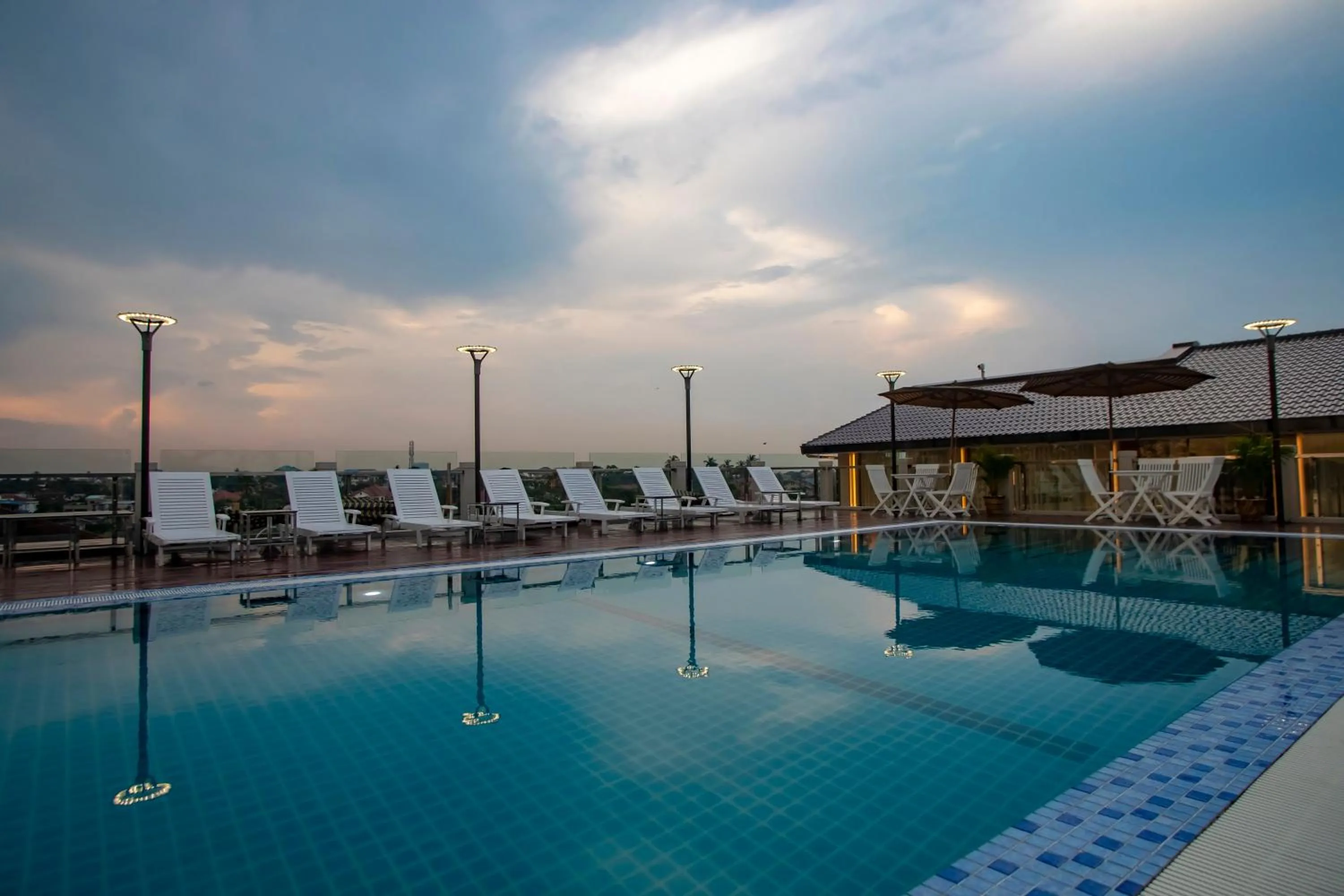 Swimming pool in Prestige Residences at Golden Valley by Grand United Hospitality