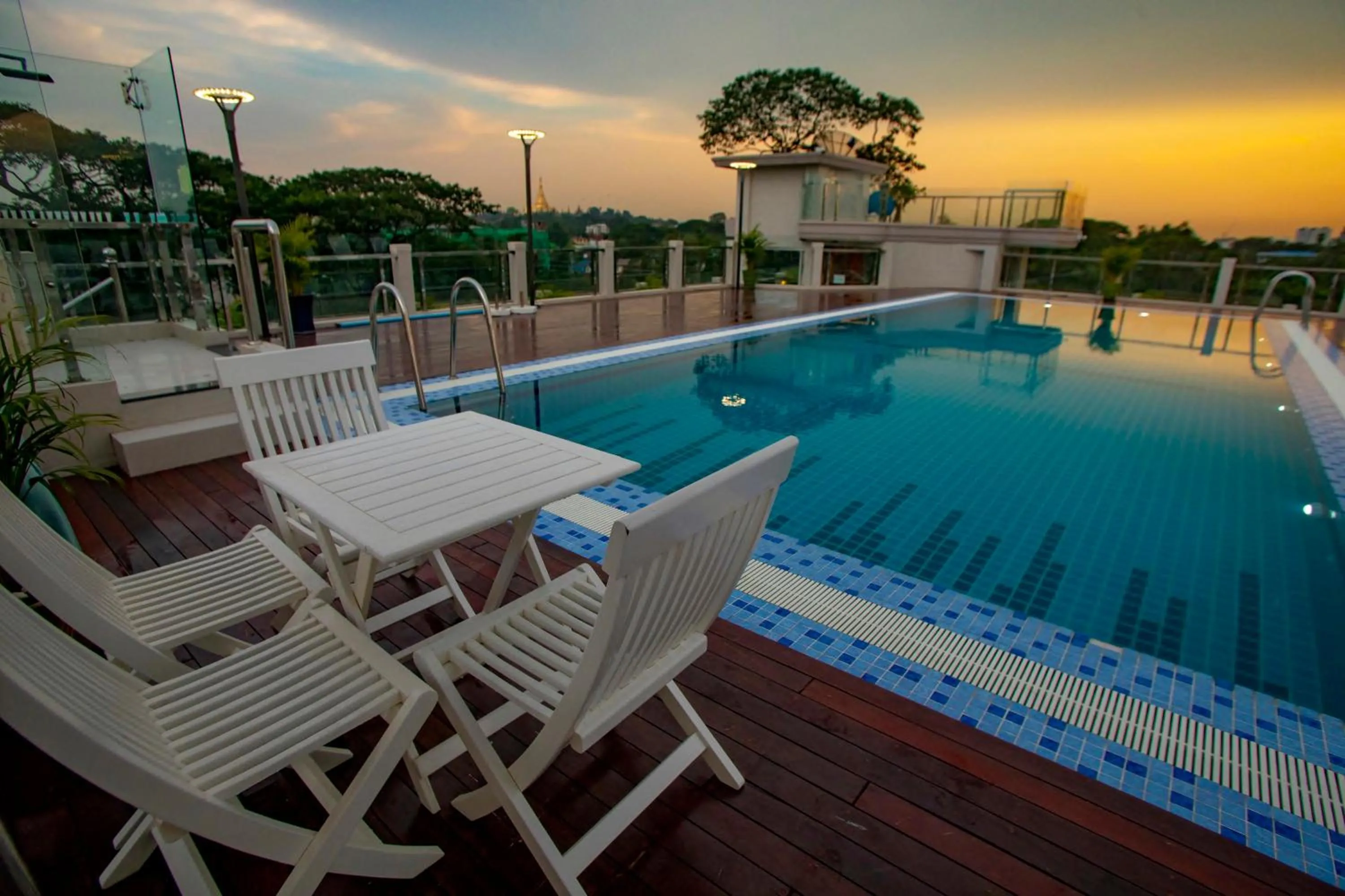 Swimming pool in Prestige Residences at Golden Valley by Grand United Hospitality