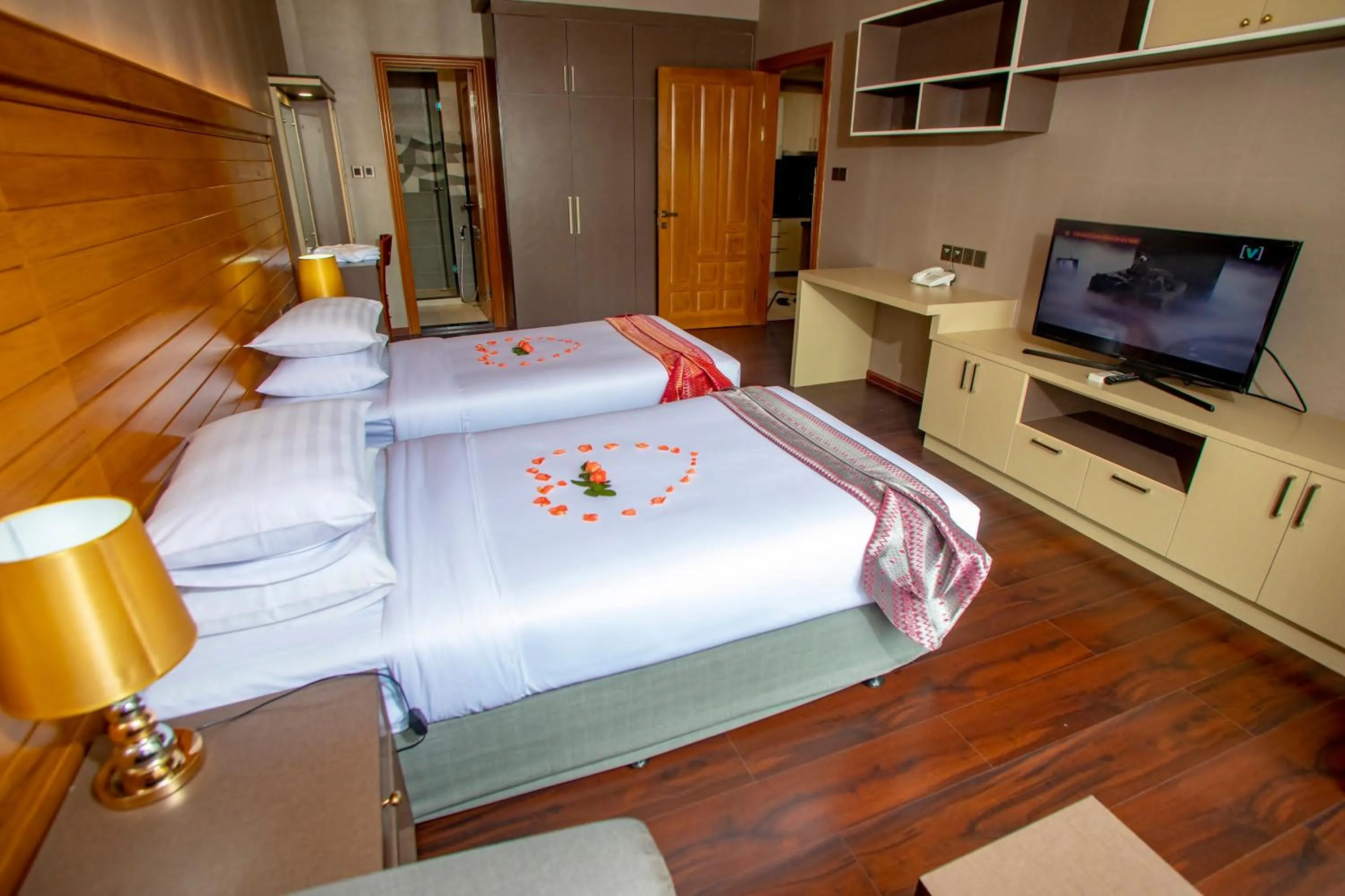 Bed in Prestige Residences at Golden Valley by Grand United Hospitality
